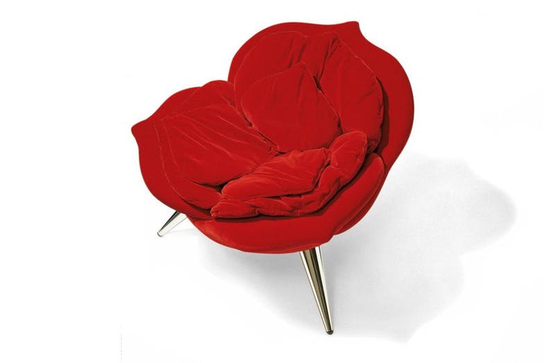 Rose chair designed by Masanori Umeda and manufactured by Edra