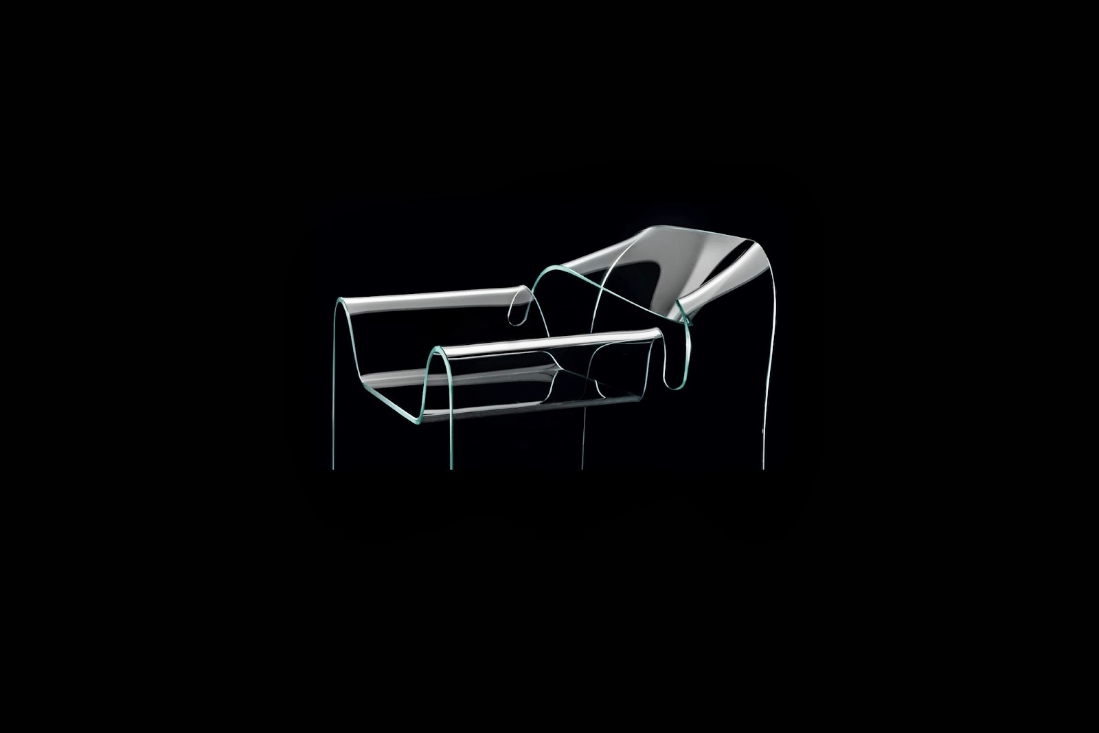 Ghost chair designed by Cini Boeri in 1987 for Fiam.