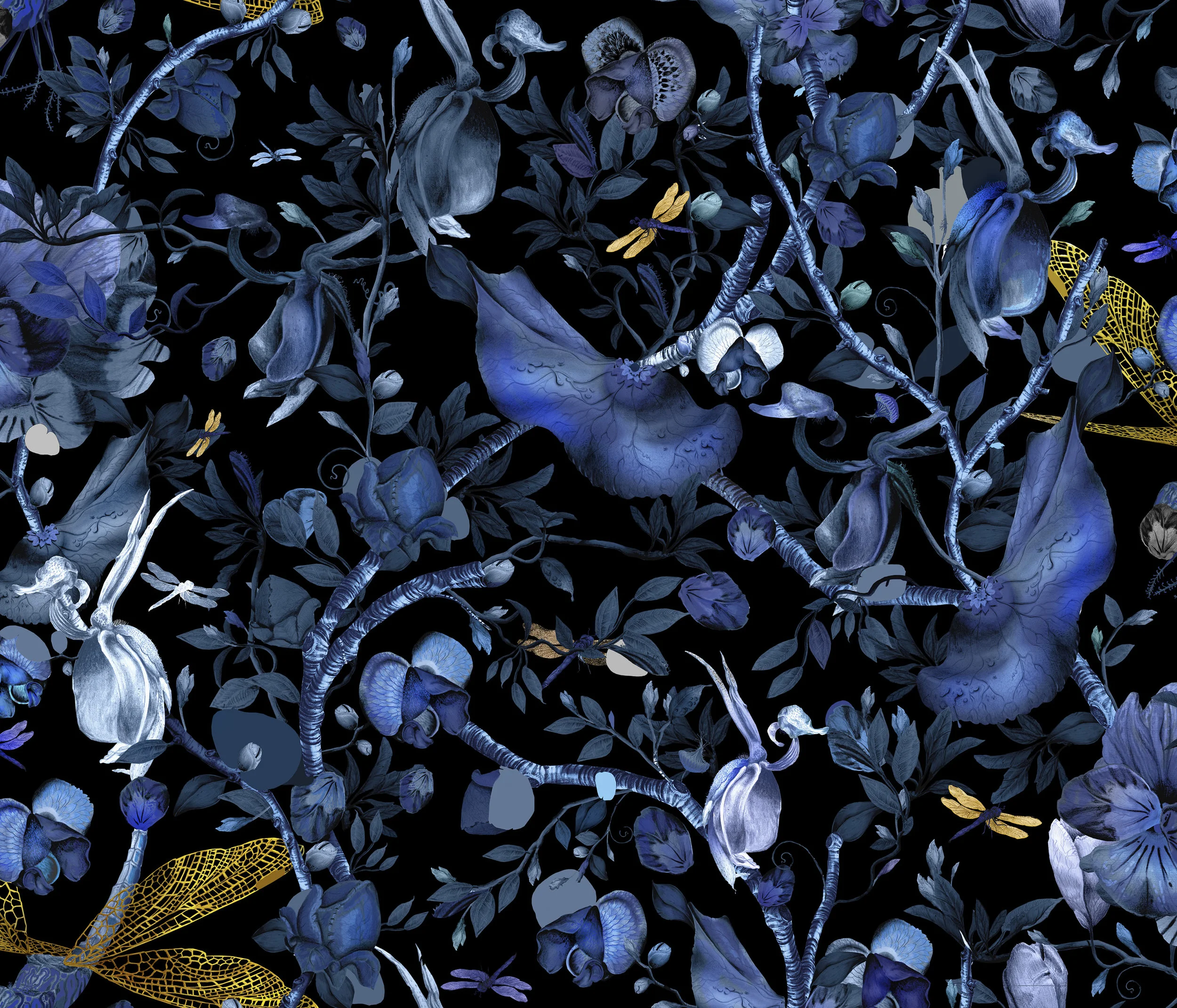 The synergy between plants and animals n Biophillia by British textile designer Kit Miles.