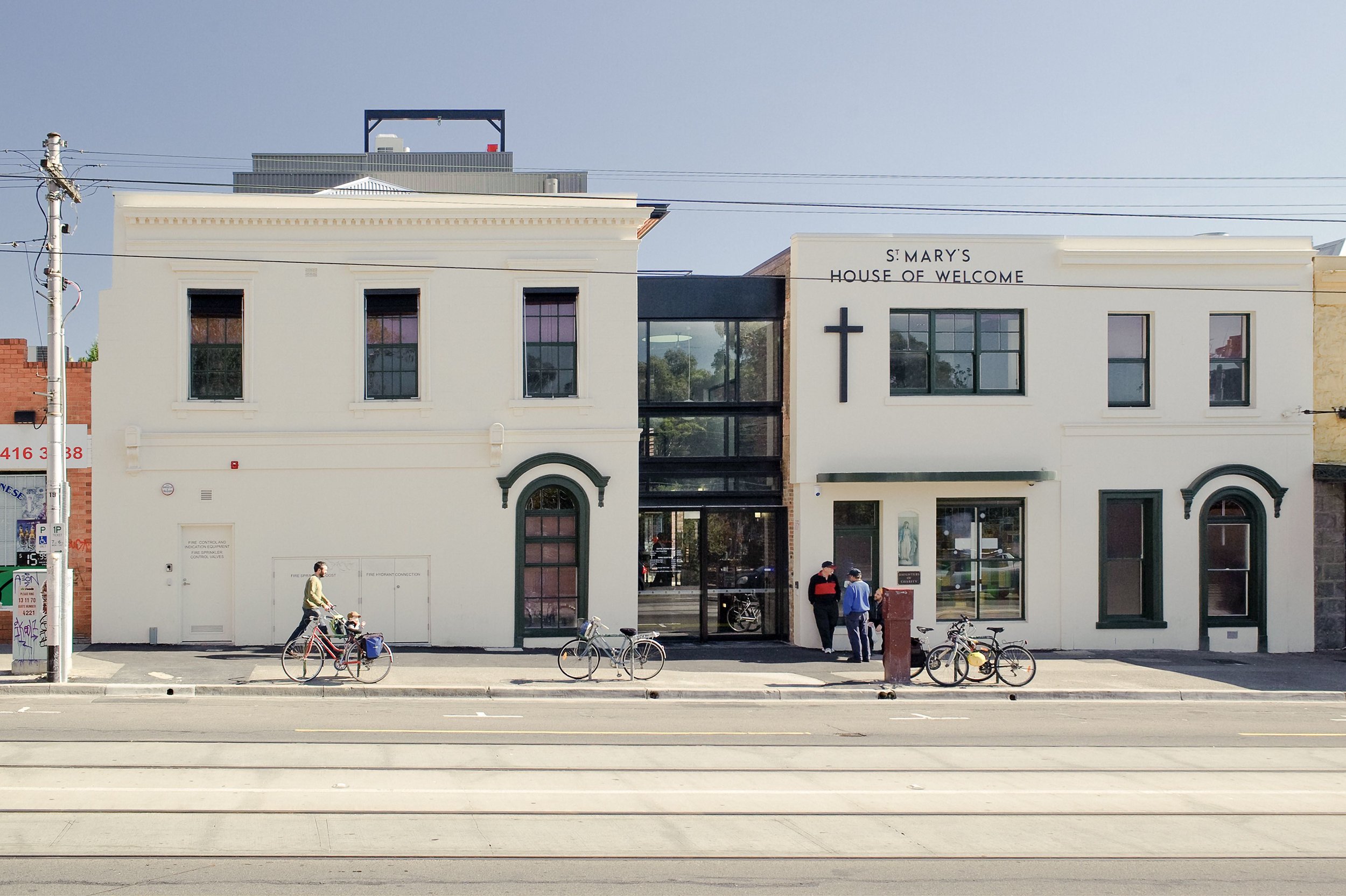 St Mary's House of Welcome designed by 6 Degrees Architects connects past and present and the community of Melbourne. 