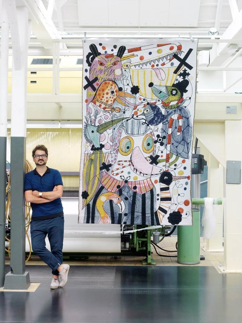 The Birds tapestry is part of the Tilburg Textile Museum collection and was first shown at the ‘Eyes on Nature: Wall Hangings’ exhibition in Tillburg in The Netherlands.