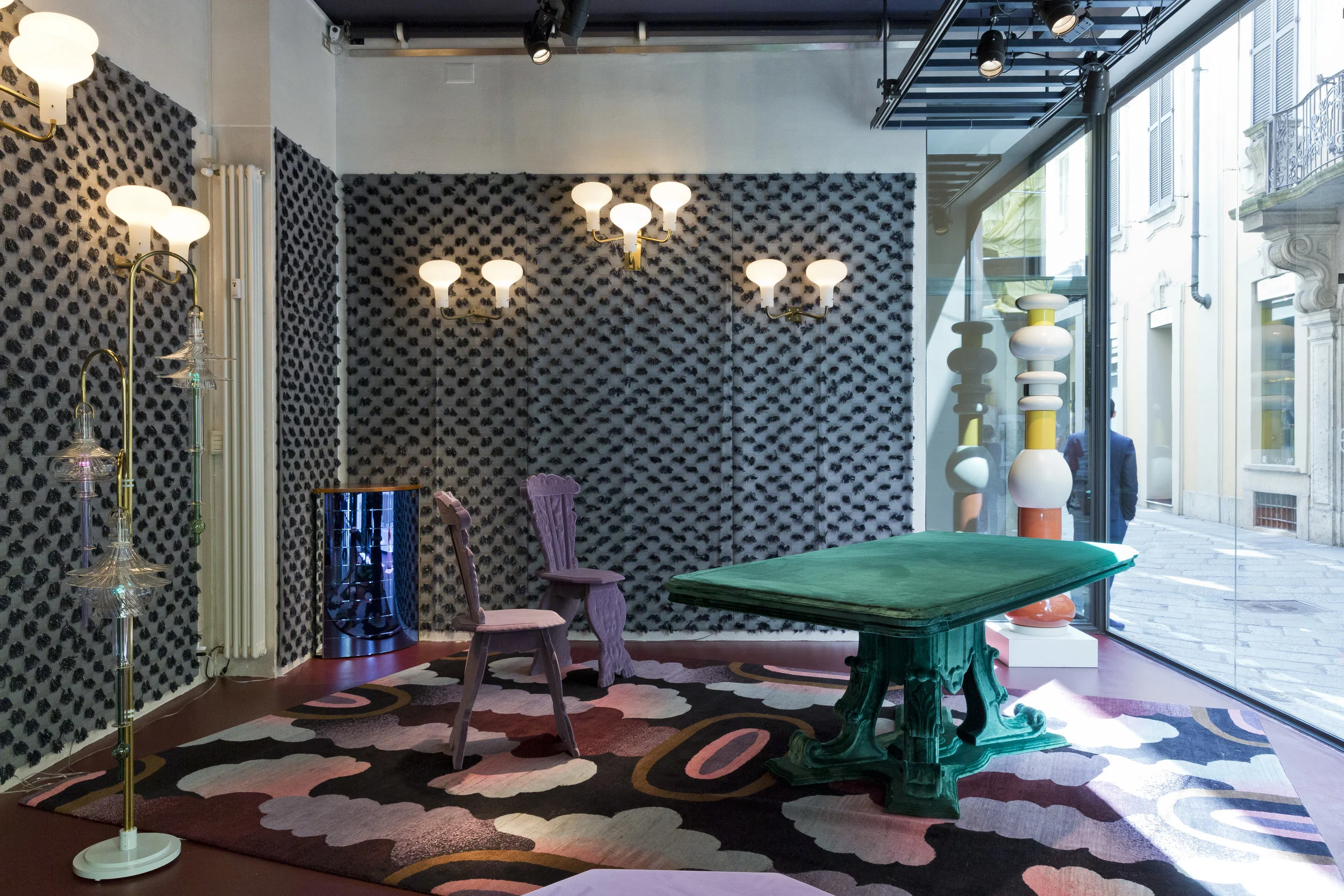 The influential Nilufar Gallery on Via della Spiga