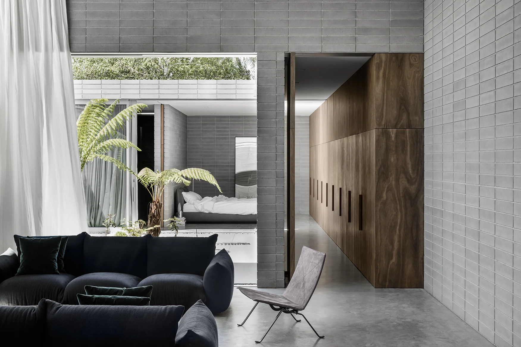 The Highbury Grove House by Ritz & Ghougassian was awarded a Commendation at the Australian Interior Design Awards, the design practice described by the jury as, "refined, architecturally rigorous and notable for its strong adherence to a set of shared design values", Photo Tom Blachford.