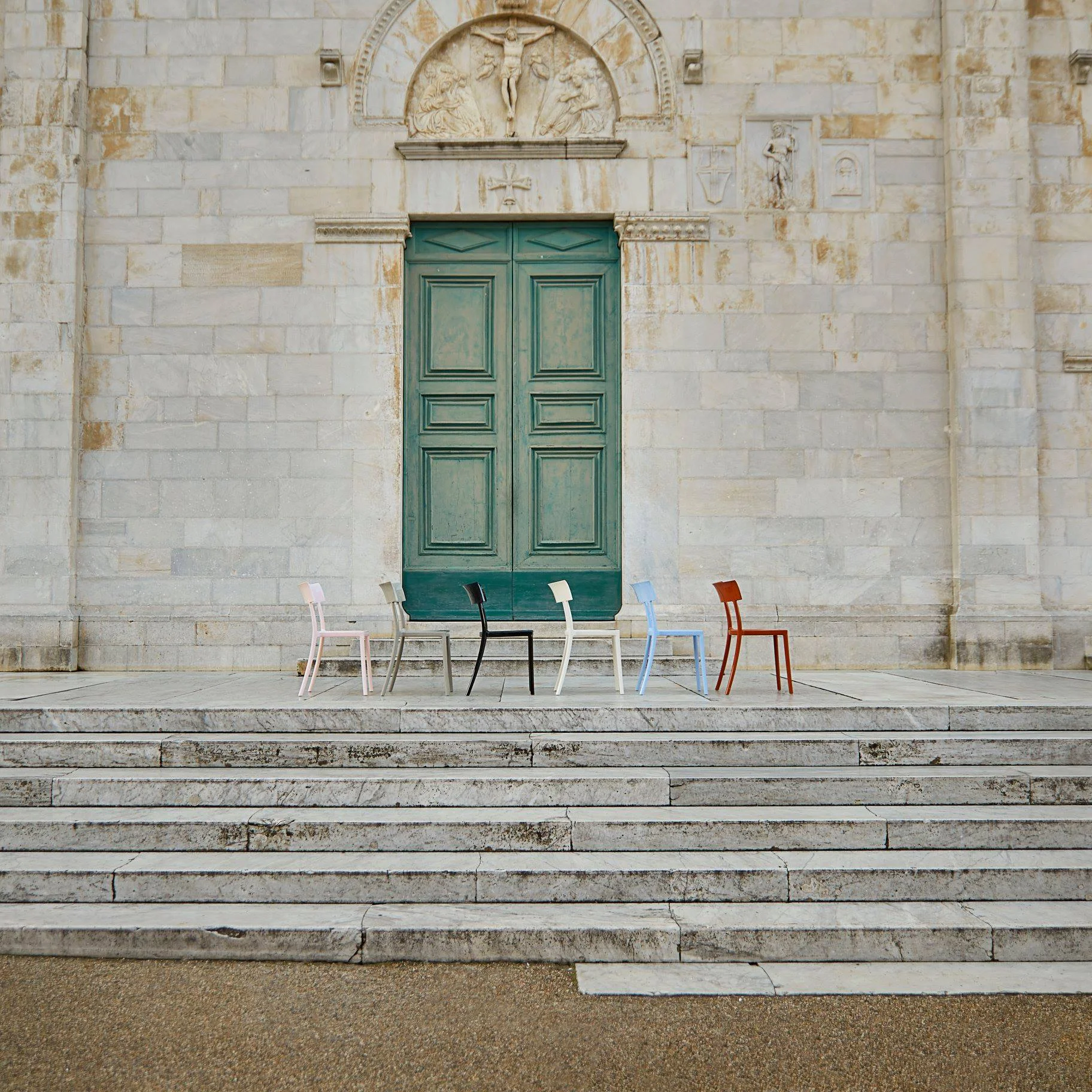 The ancient Piazza del Duomo, Pietrasanta, Italy. Photography © Veronica Gaido.