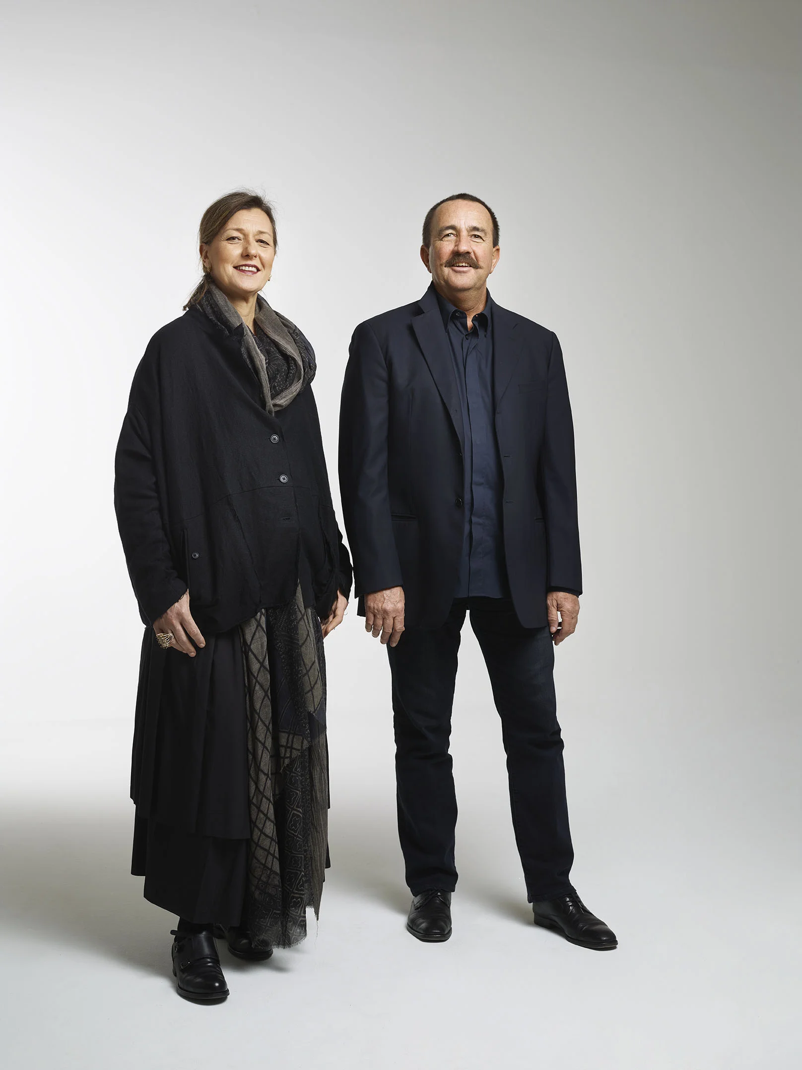 Monica and Valerio Mazzei, founders of the Edra furniture brand in 1987 and supporters of some of the most innovative design thinkers today. Photography © Edra.