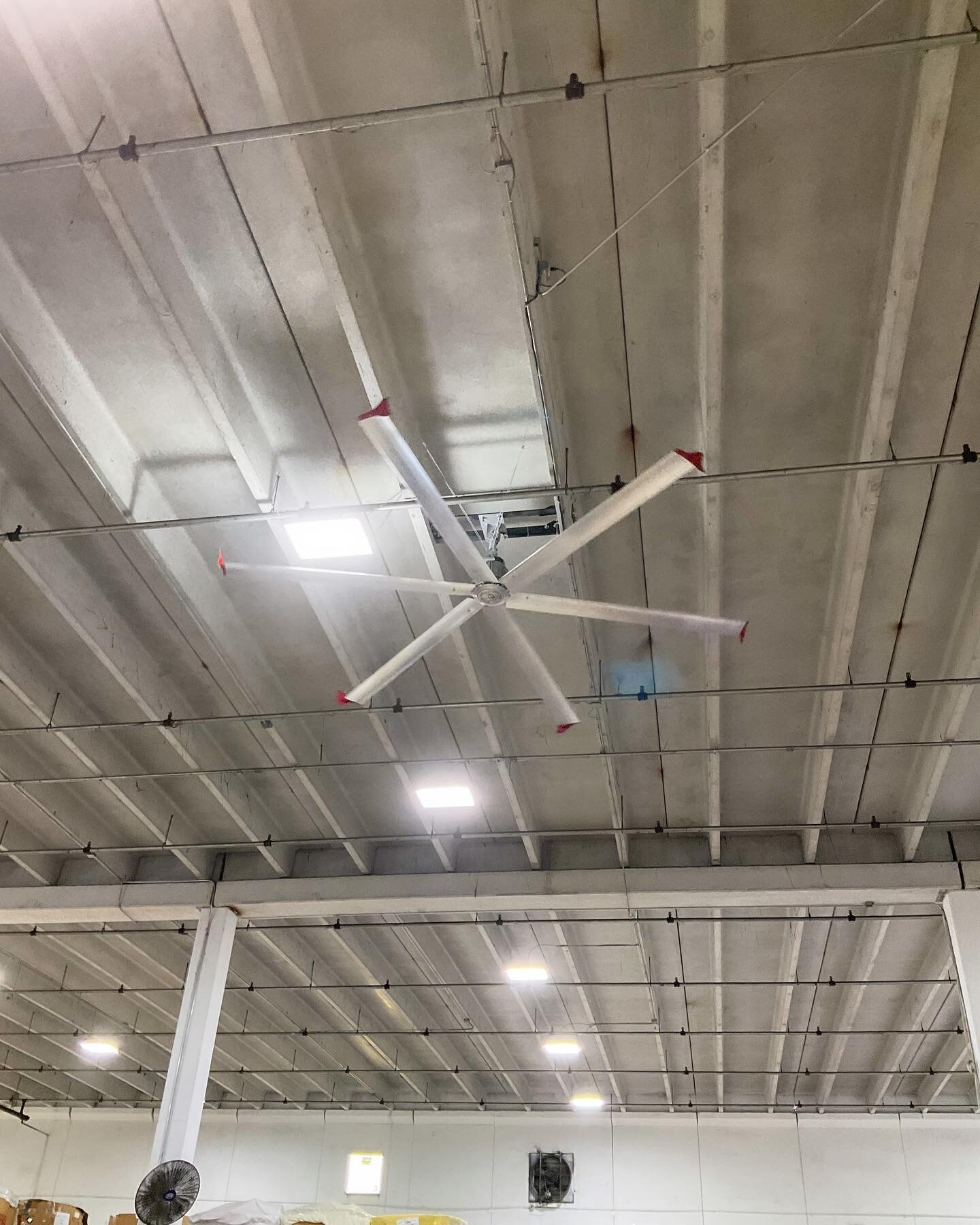 @skyblade_fans Installation at Goodwill Miami #electrician #skybladefans #miami