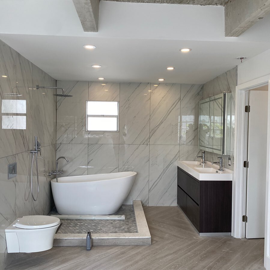 Electrical &amp; lighting for bathroom remodel in Miami Beach, FL