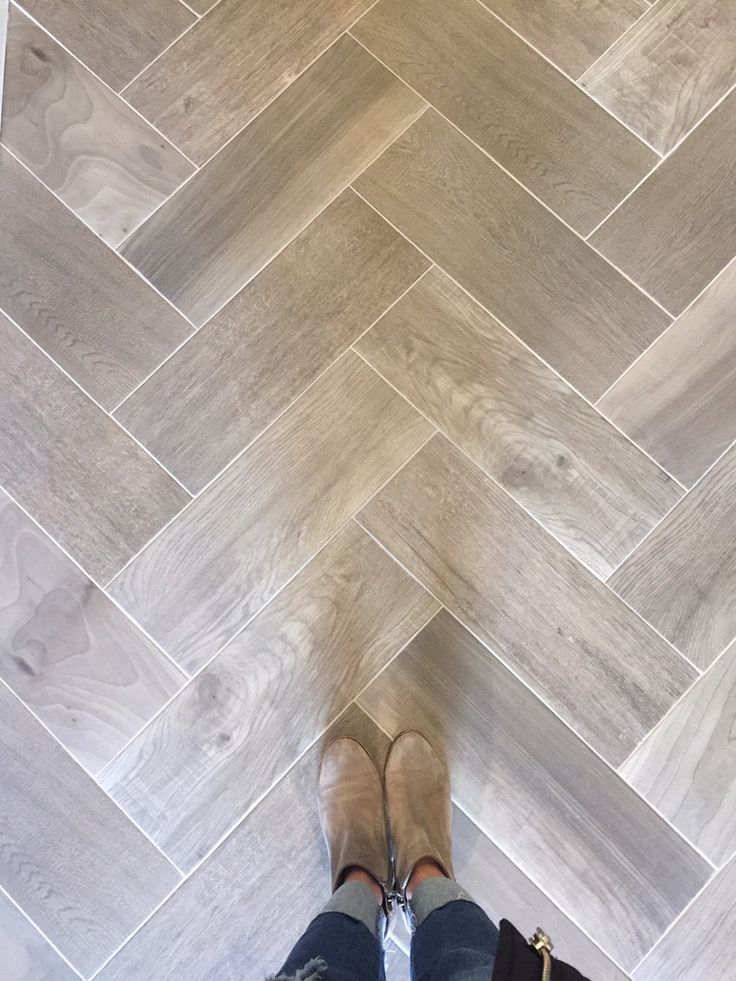 A Herringbone Or Is It Chevron To, Herringbone Wood Tile Floor