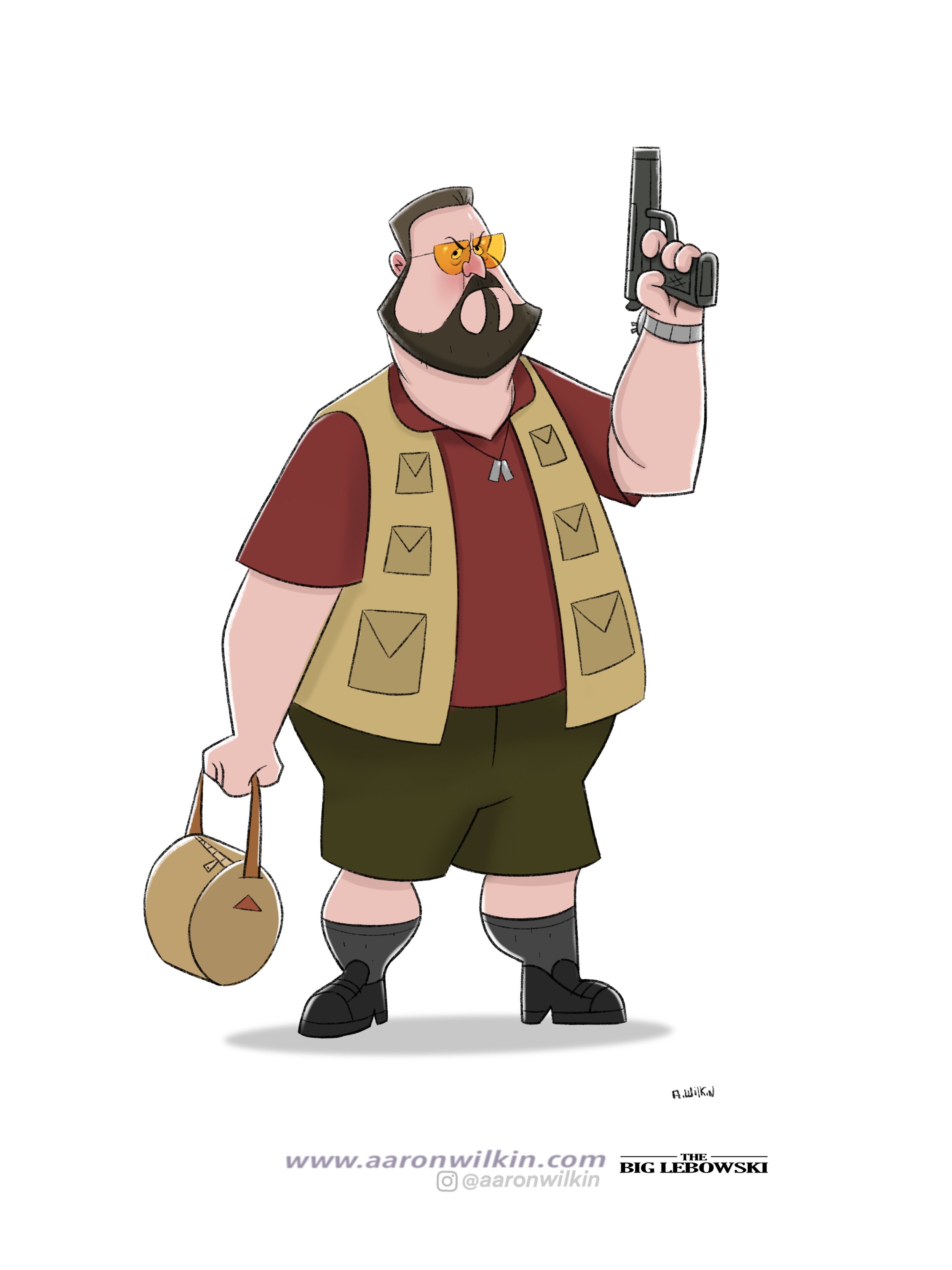 Big Lebowski Character Design (Walter)