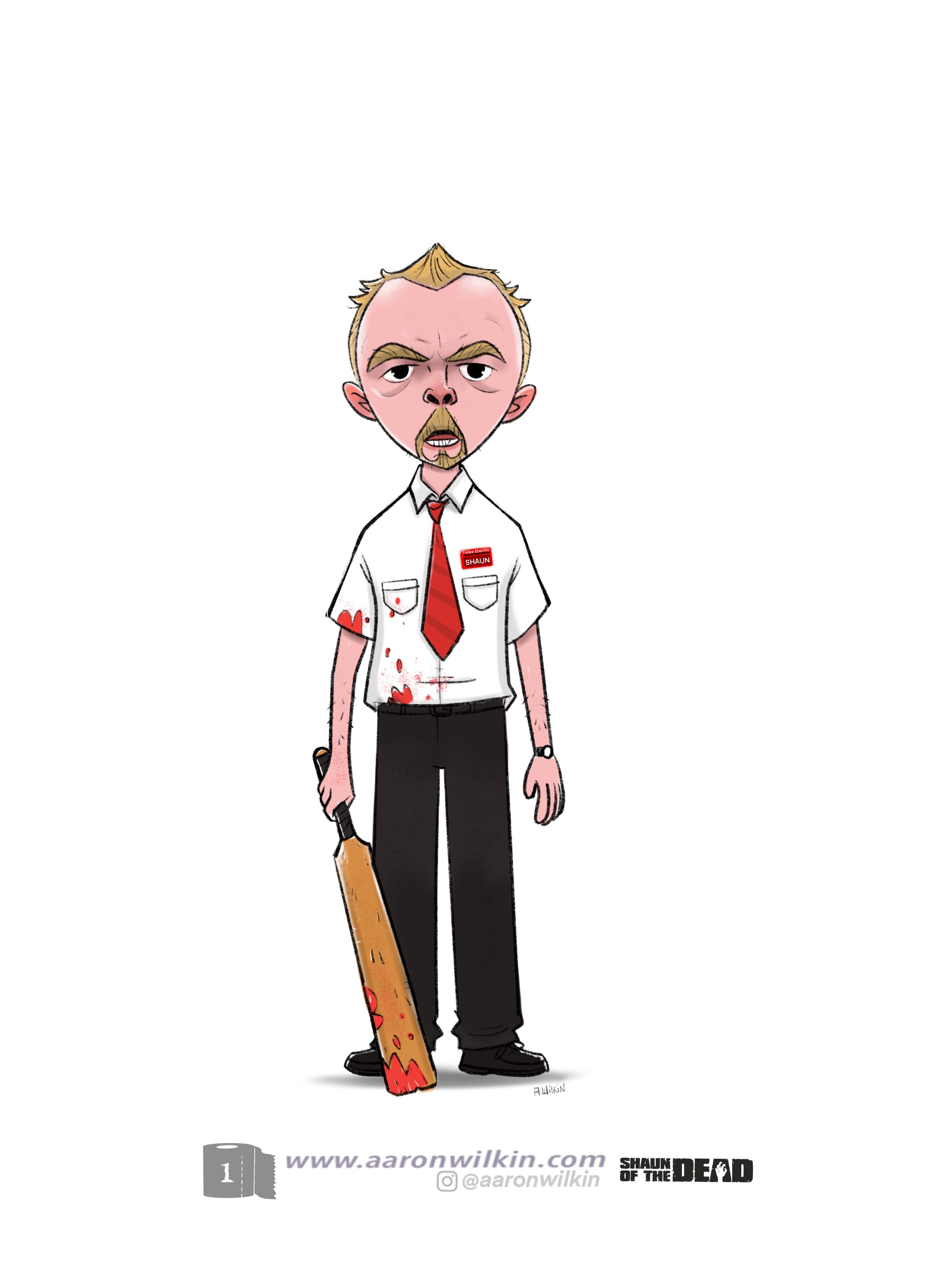 Shaun Of The Dead Character Design (Shaun)