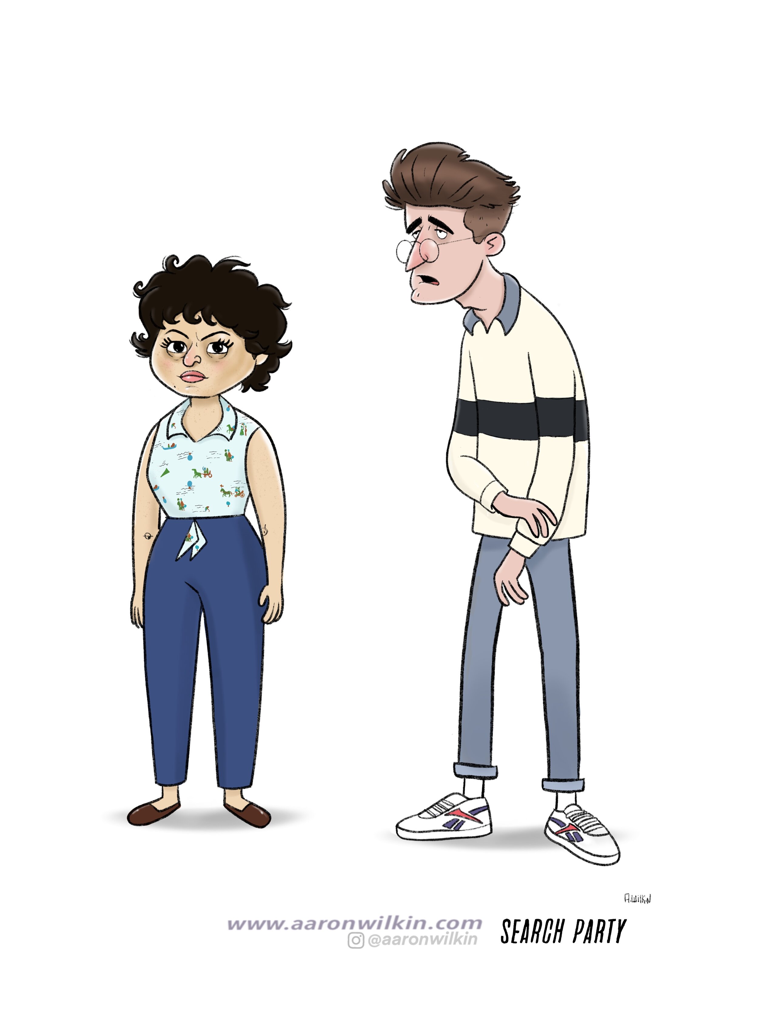 Search Party Character Design