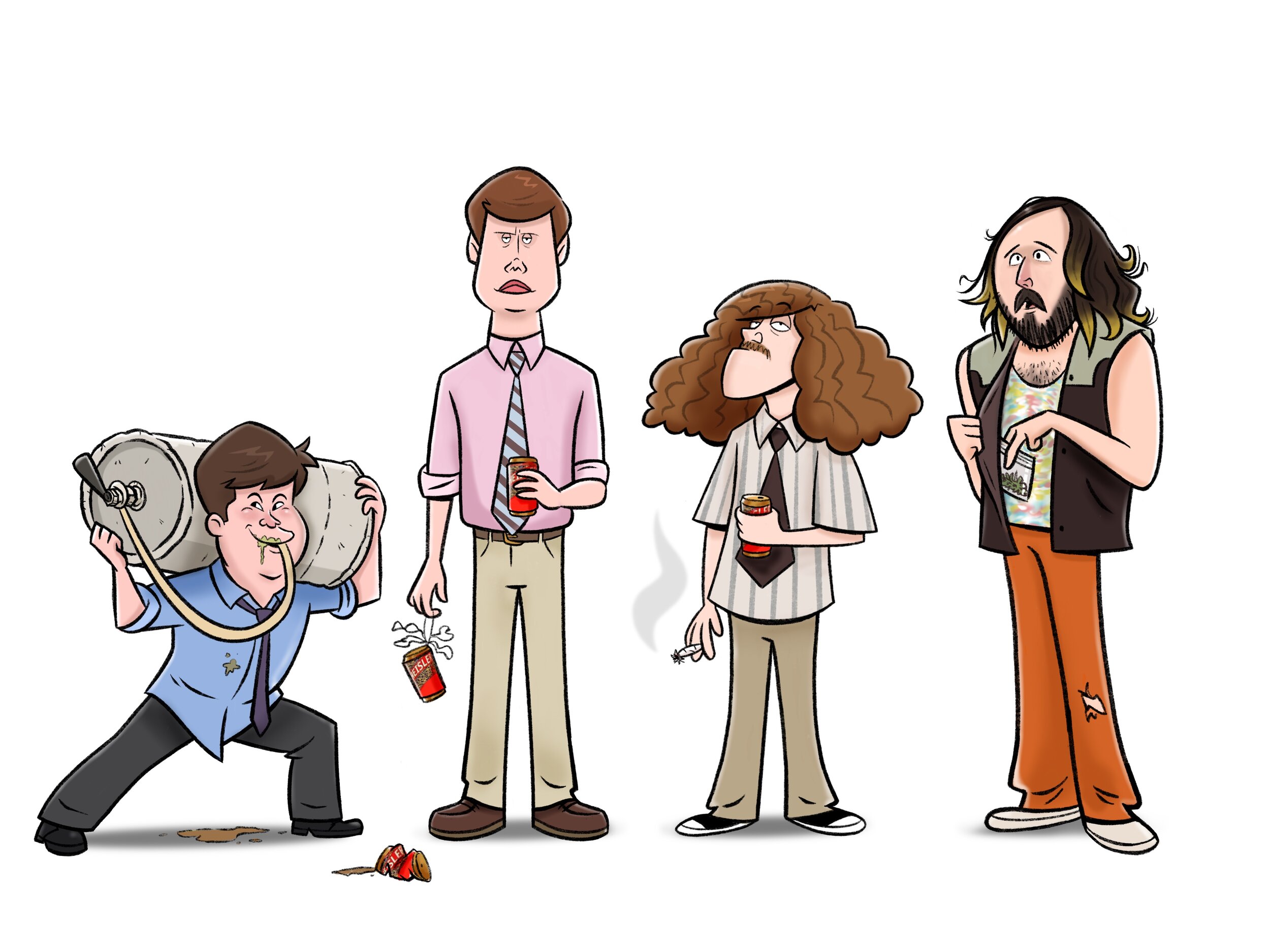 Workaholics Character Design