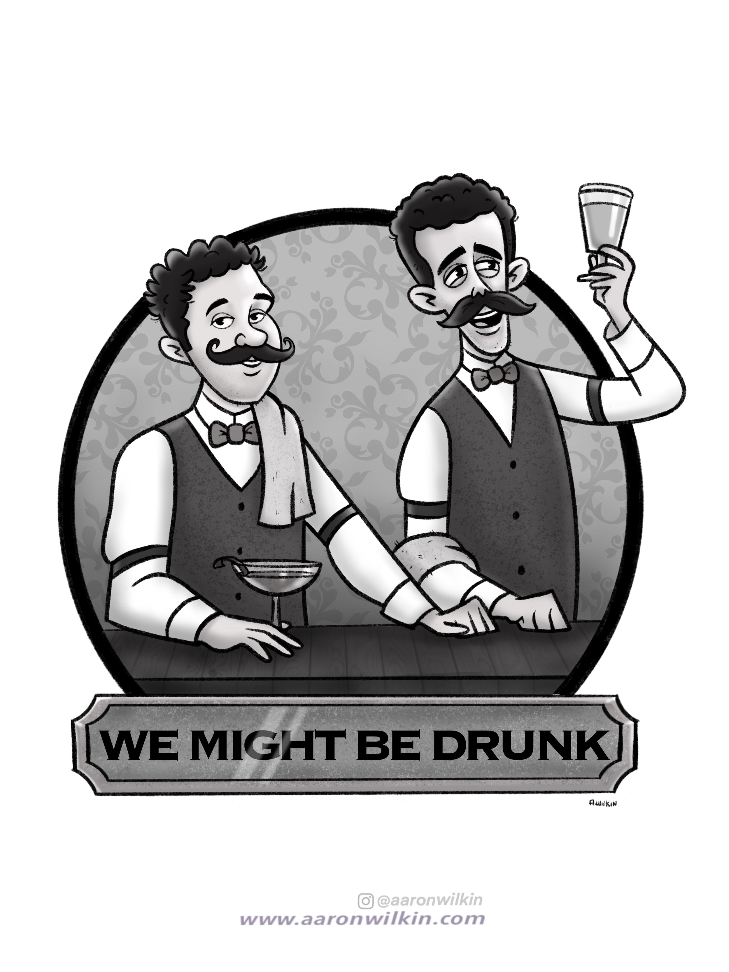 We Might Be drunk Logo Design