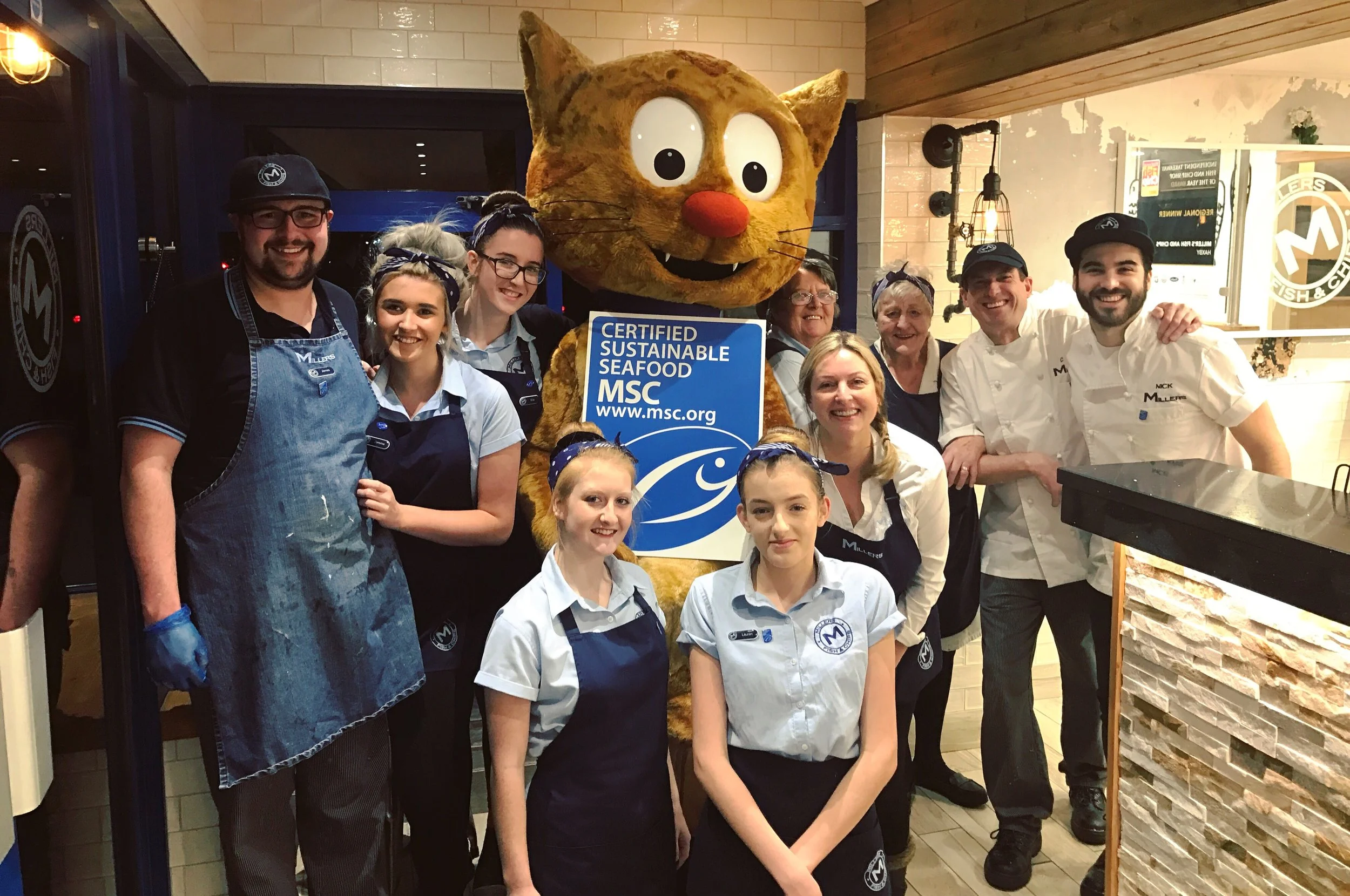 Murdock the fisherman's cat always loves visiting millers - and we always love seeing him! 