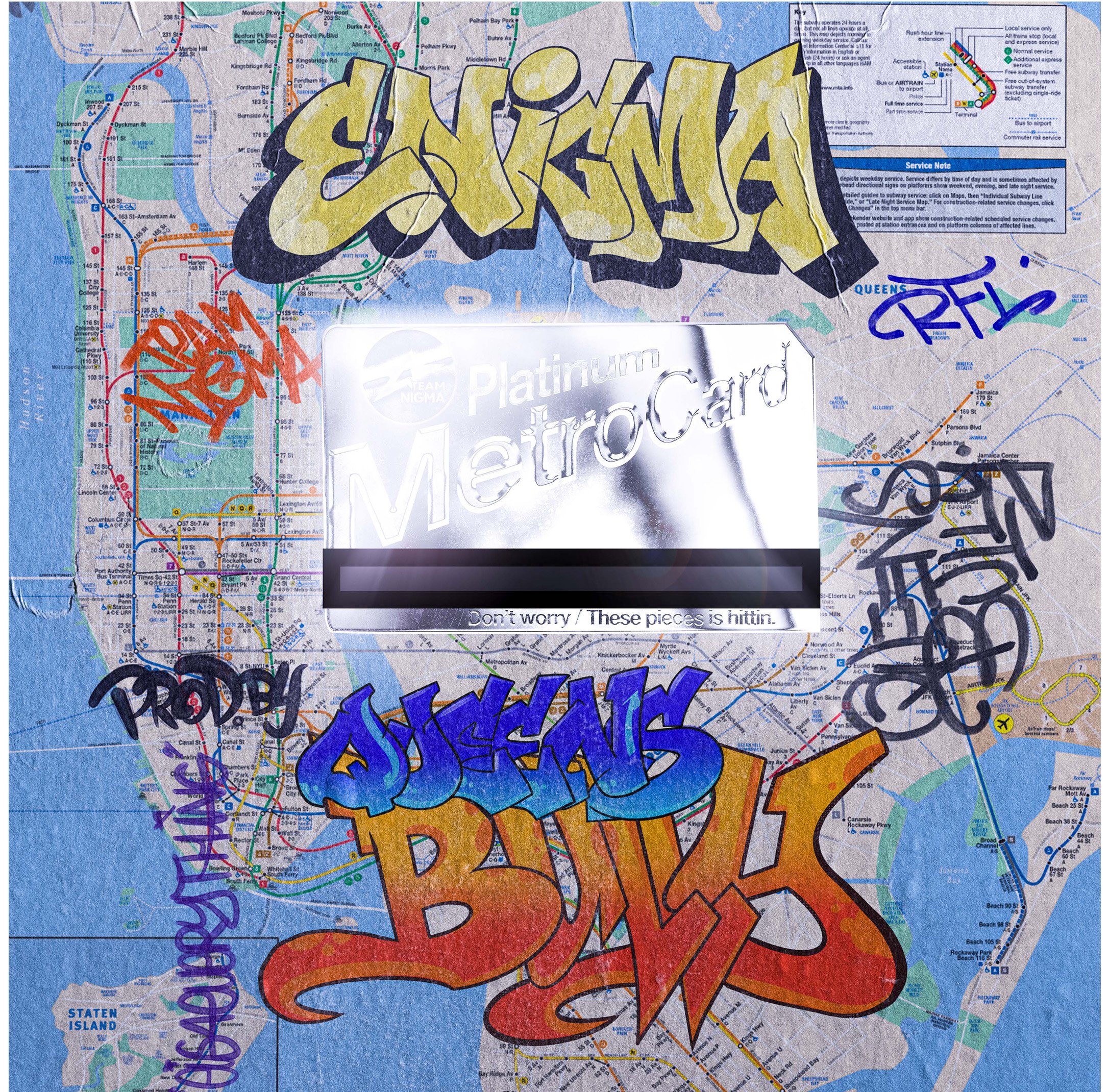 E. Nigma - Platinum Metrocard Artwork