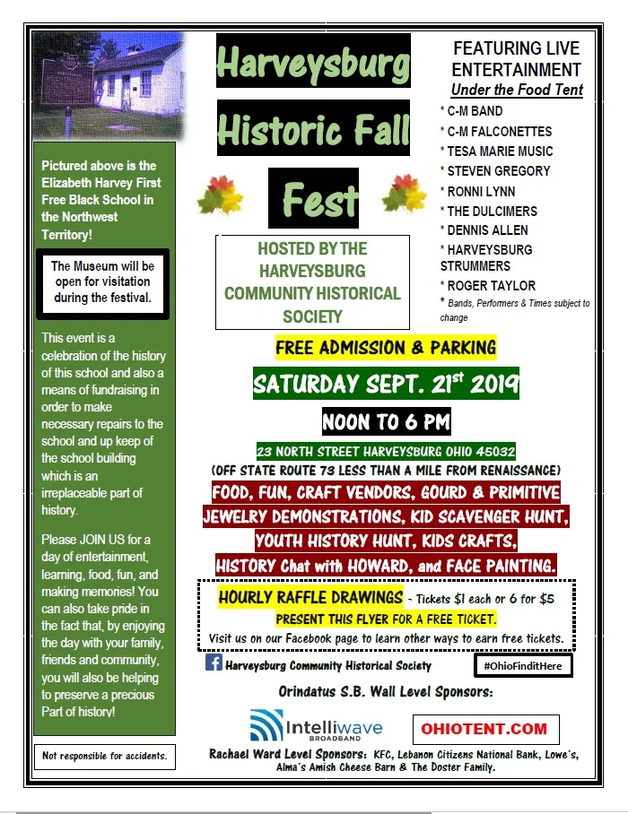 Historic Fall Festival Village Of Harveysburg