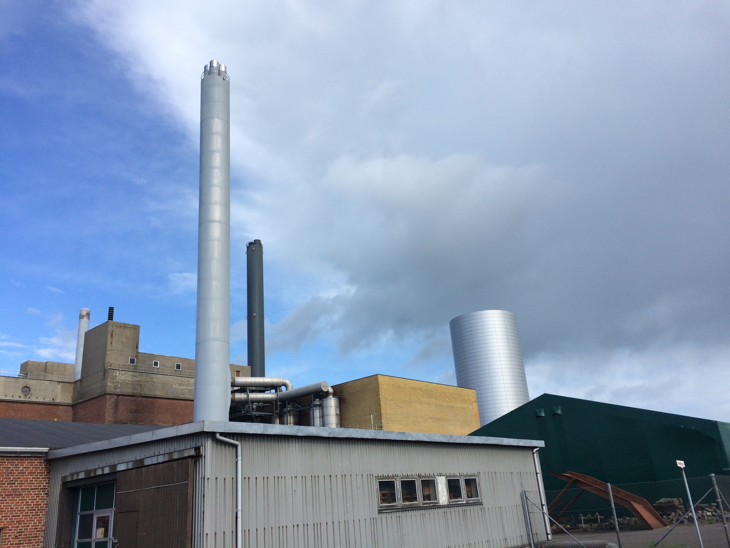 The main Østkraft power plant on the island of Bornholm, powered by coal, biomass and natural gas. Stephanie Joyce / Wyoming Public Radio.