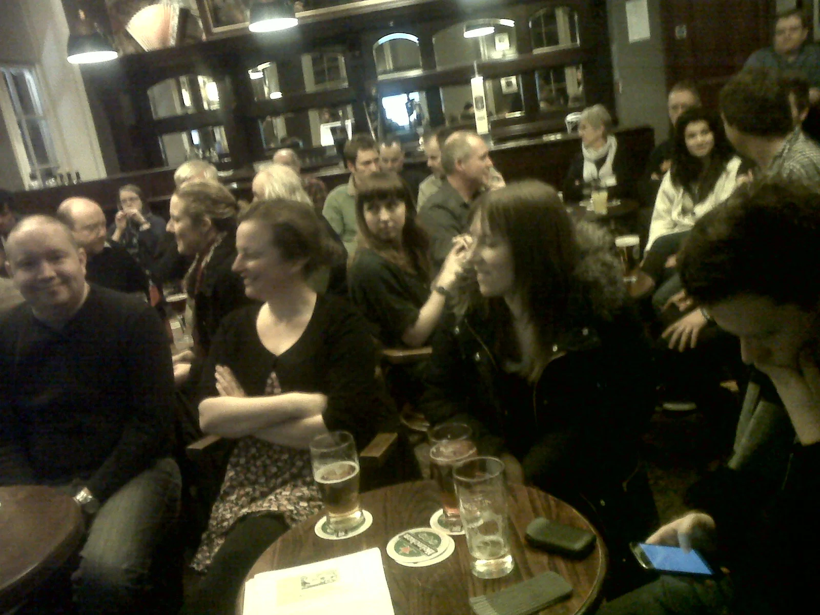 The good folks of Newcastle SITP who turned up to see us. Most of them even managed to look interested :)