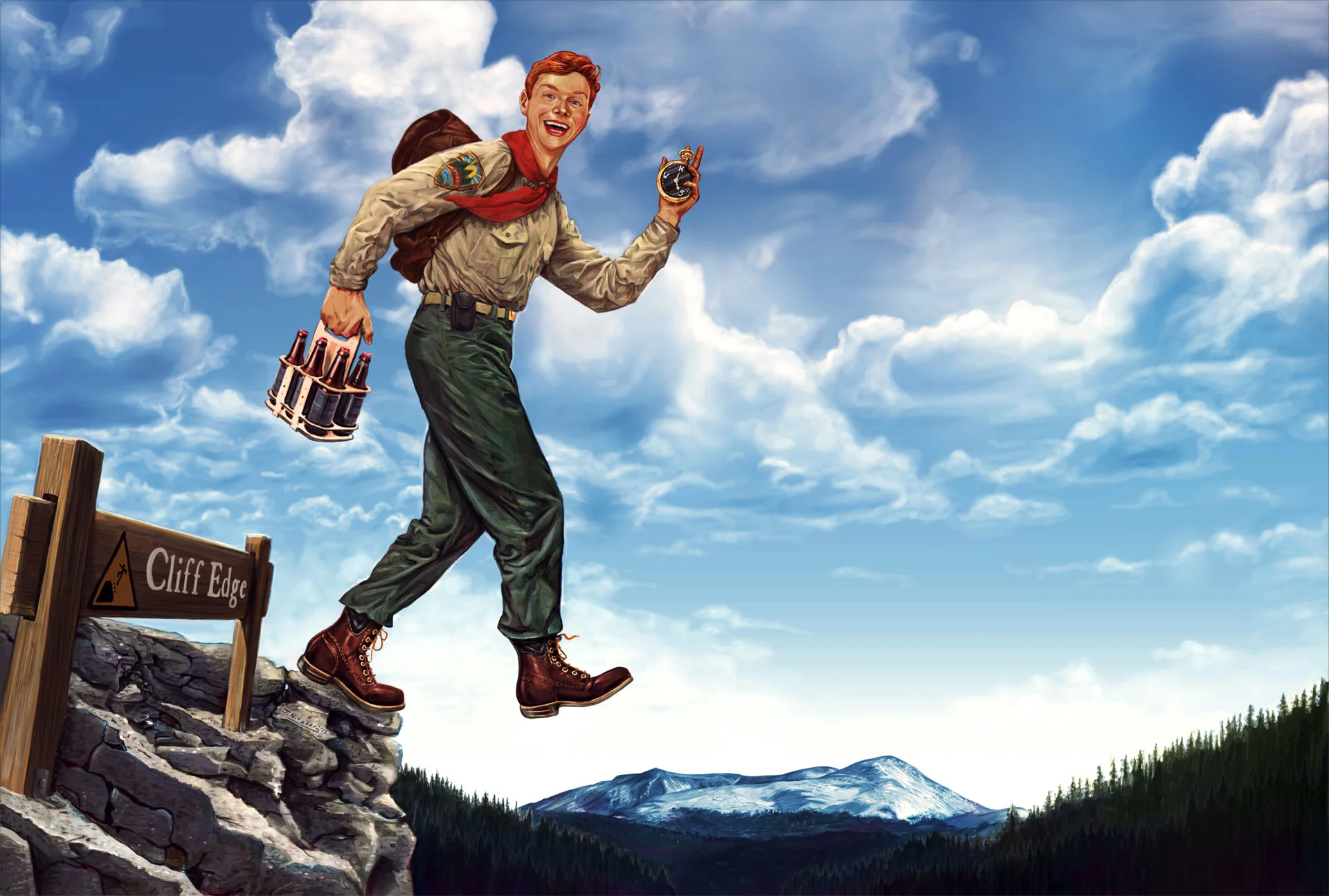 Boy Scout Beer | Digital Paint