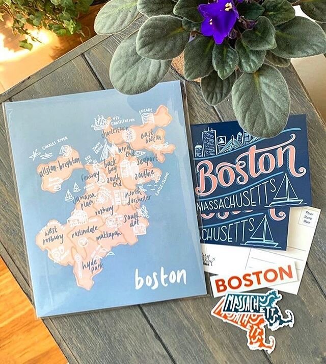 BOSTON STRONG GIVEAWAY!
&bull;
This one is for our Boston community, because we love and appreciate you! You are the fuel that keeps us running.
&bull;
YOU COULD WIN:
&bull;
A Boston Print from @nataliefalco_designs
Massachusetts &amp; Boston Sticker