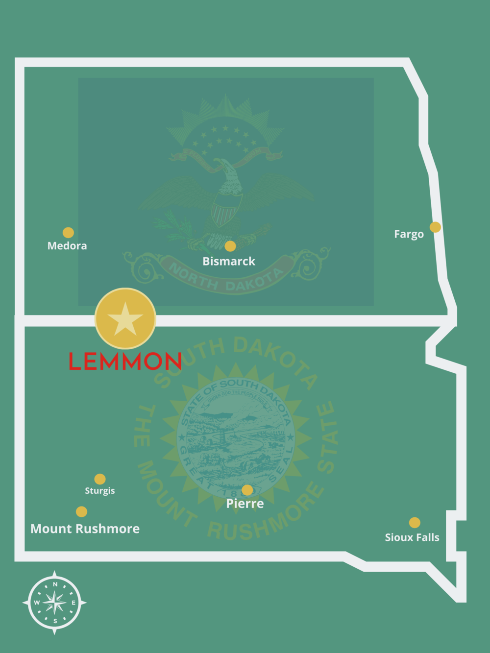 Lemmon South Dakota Map Lemmon Sd