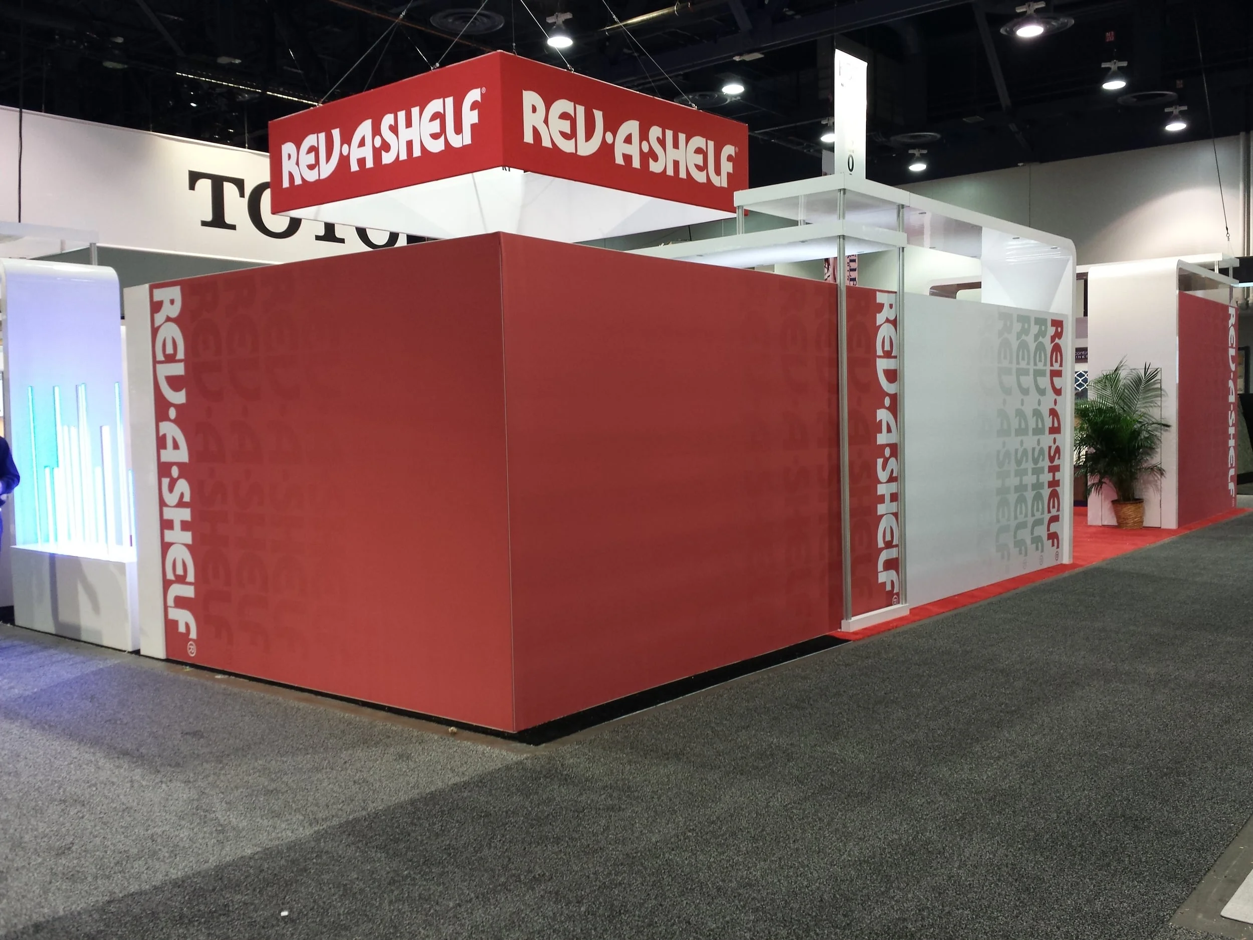 Rev-A-Shelf's booth from the 2015 Kitchen and Bath Industry Show