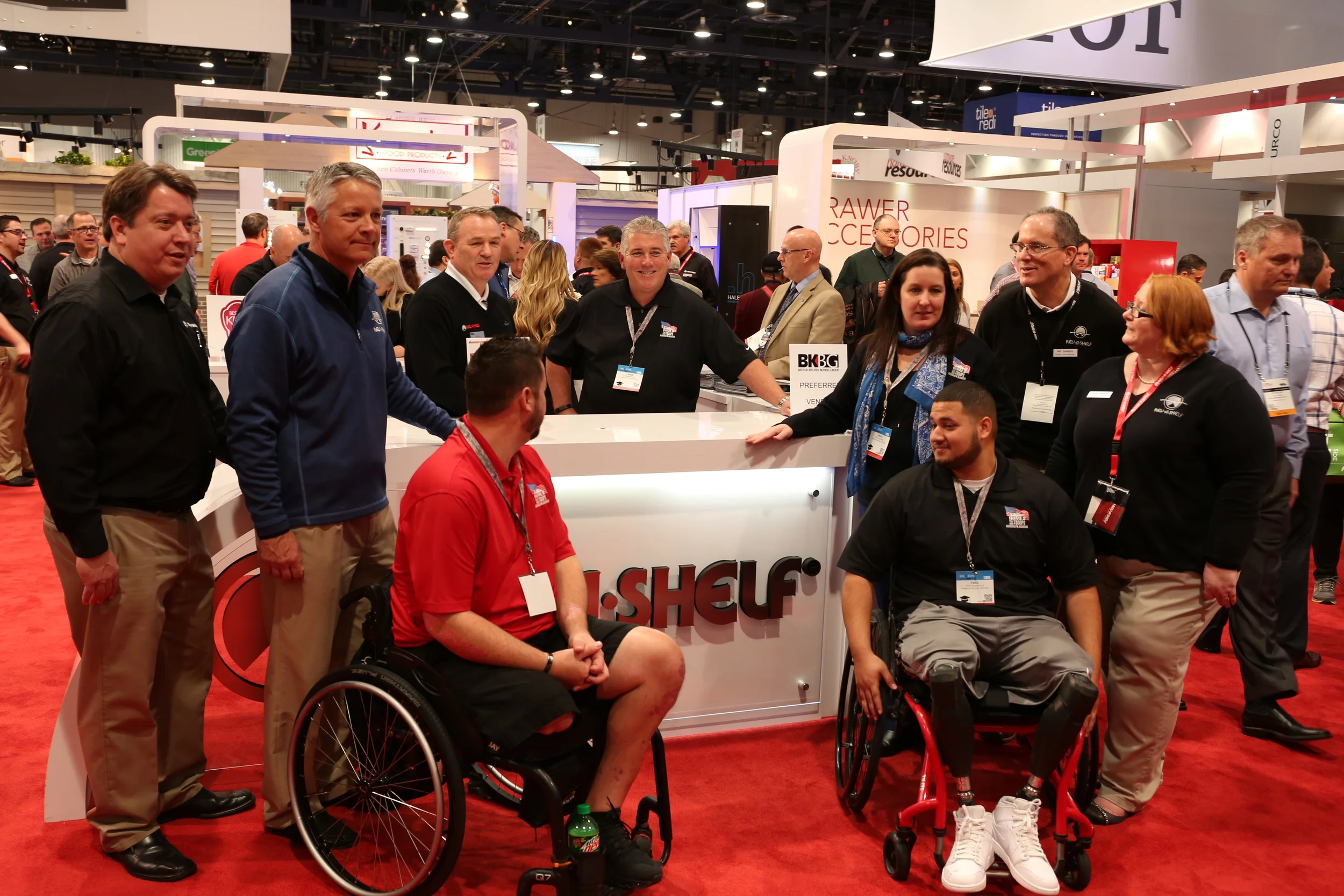 Rev-A-Shelf welcomes HFOT recipients to our booth on Wednesday, Jan. 20. 
