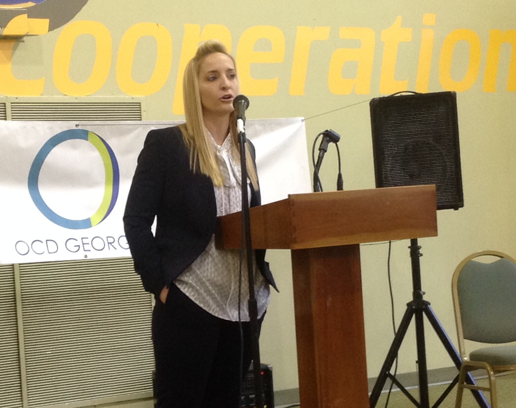 Elizabeth McIngvale at the OCD awareness event( Oct. 2015)