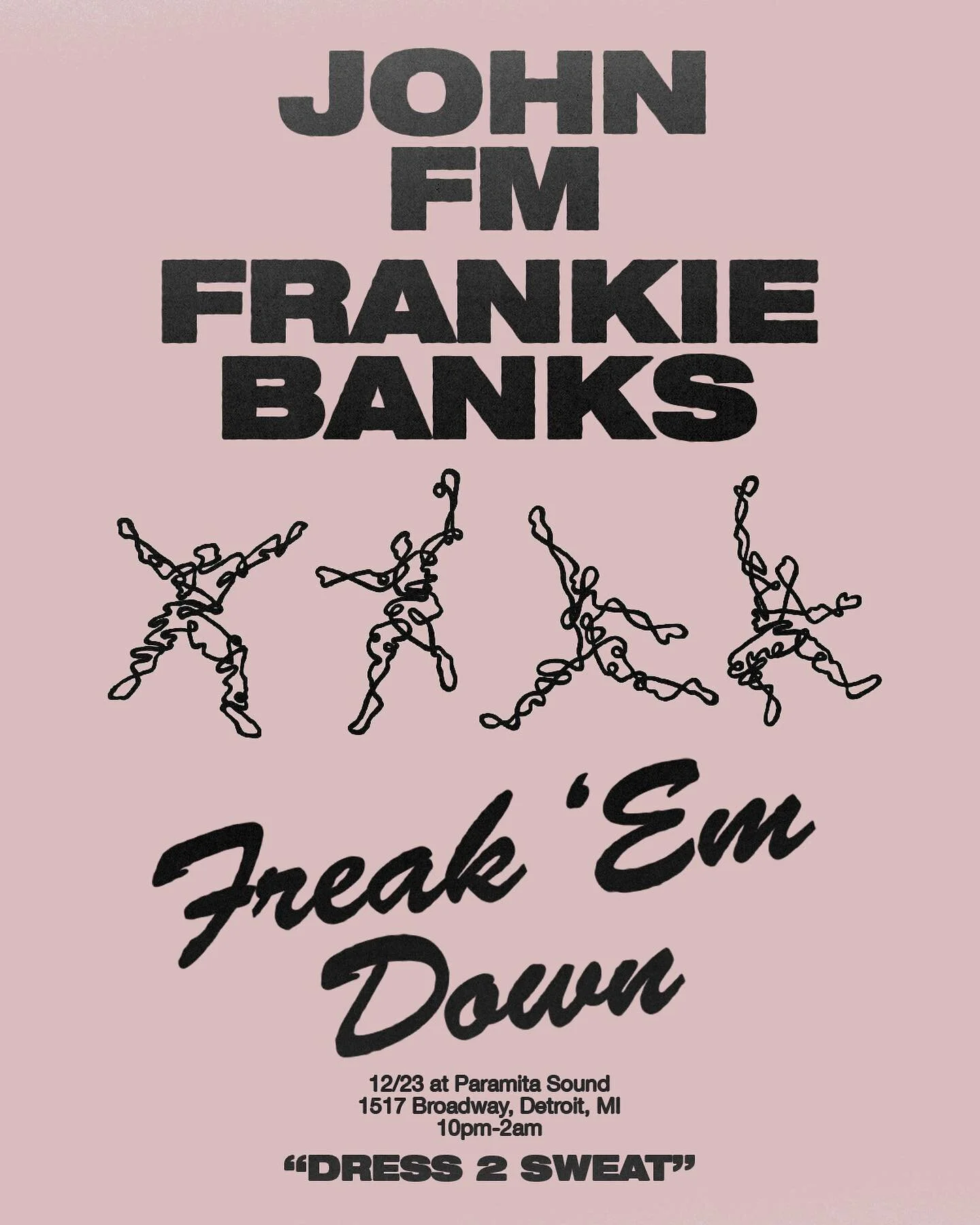 Detroit Friday Night🧊🧊🧊FREAK &lsquo;EM DOWN 🐊 Doing it up XXL w @massabuilda at @paramita_xyz @paramitasound 🏆📈 &lsquo;Tis the szn to PUT YOUR BODY IN MOTION ❄️🫦Free. #dress2sweat #youalreadyknow