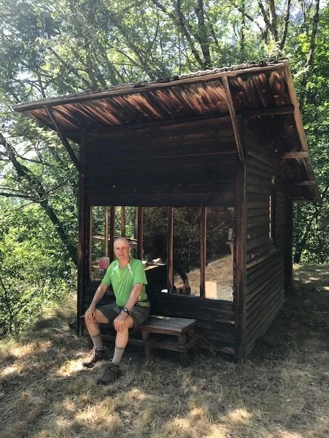 Fr. Tom on retreat in France on Déchanet’s hermitage
