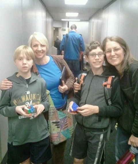 Boarding our flight