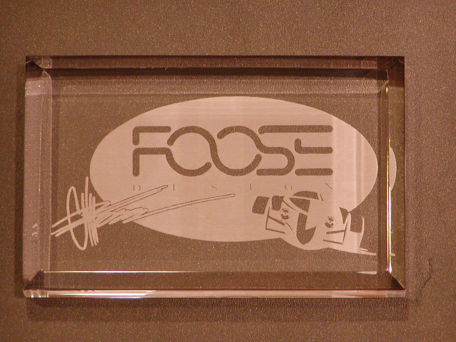 Foose Signature Paper Weight.JPG