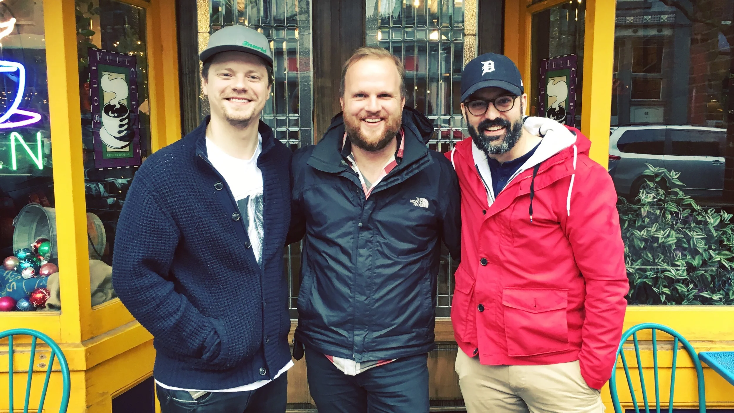 The 2016 Empire State Filmmaker Award honorees for “Here Alone” (from left): Noah Lang, Producer; Rod Blackhurst, Director/Producer, and David Ebeltoft, Writer/Producer.