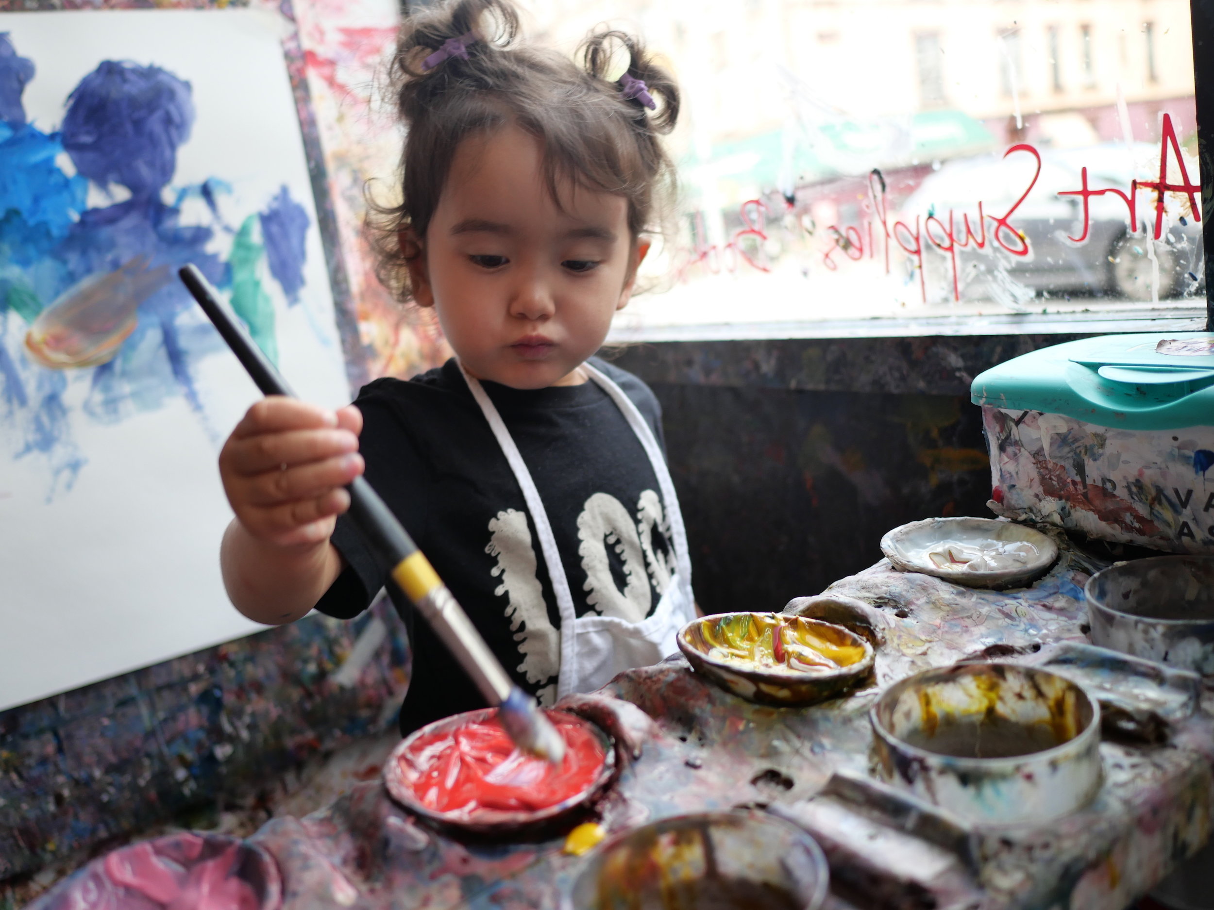 toddler painting