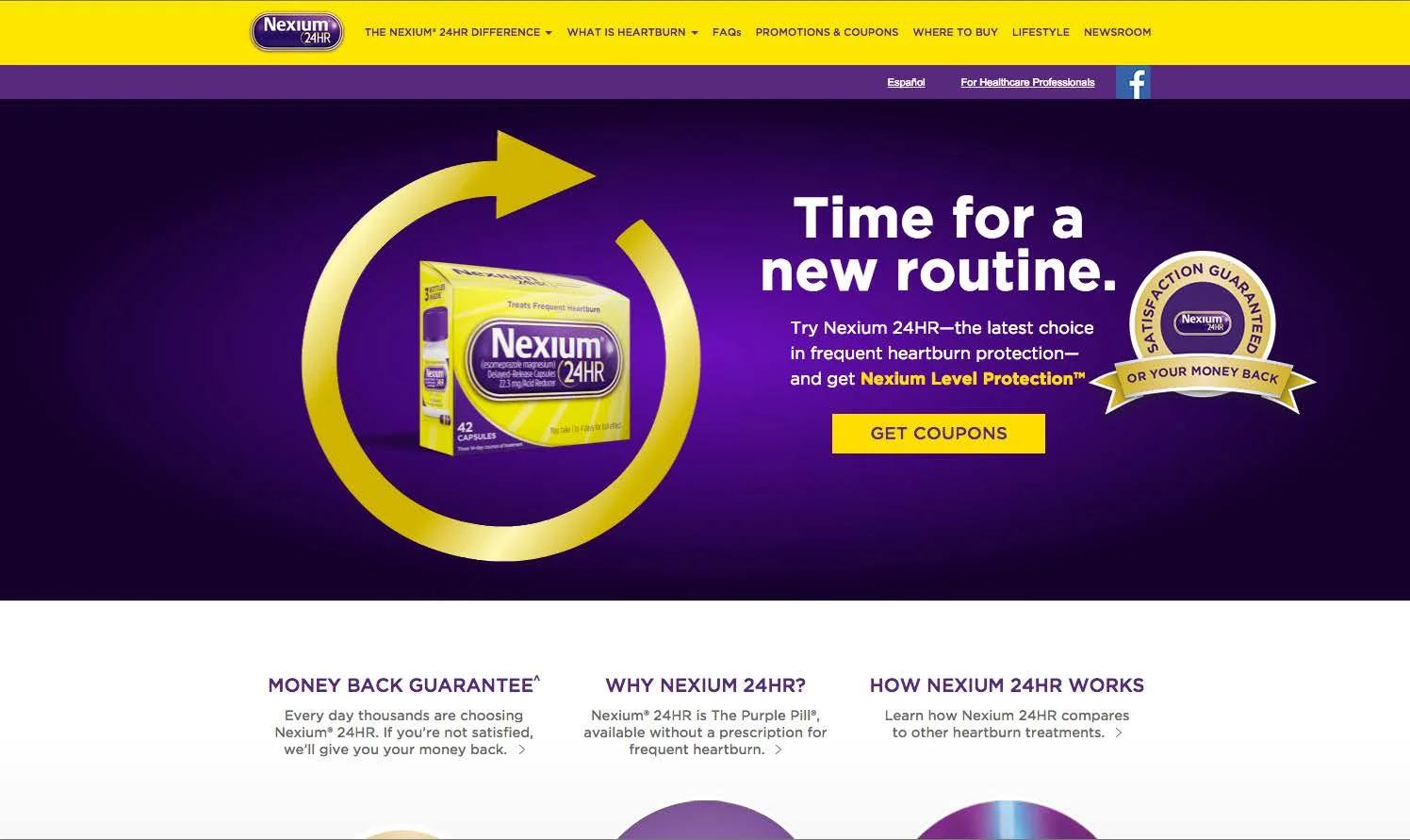 Nexium 24HR - Website