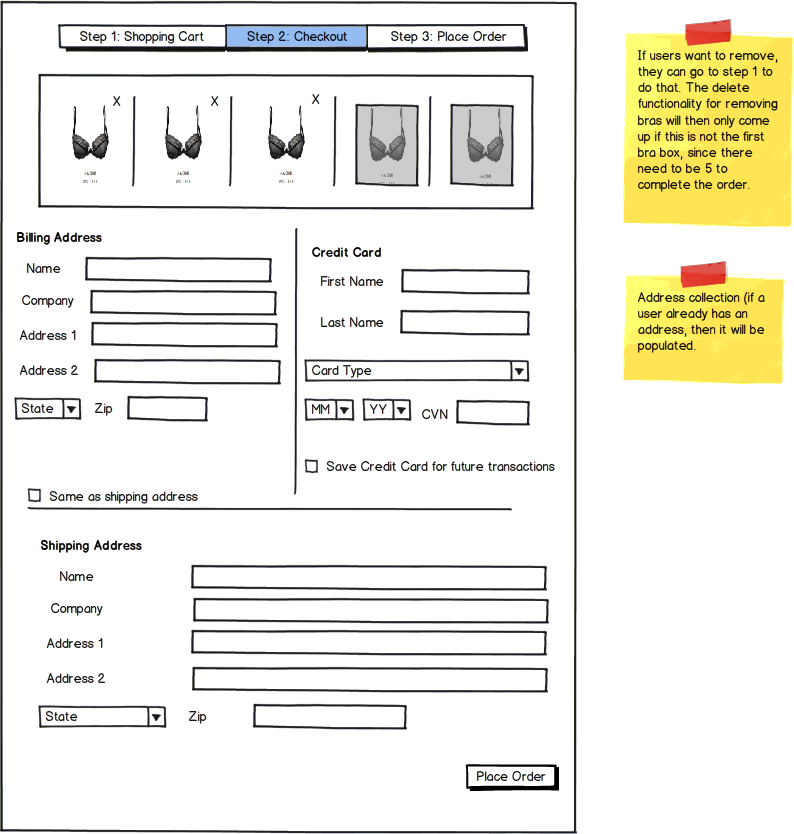 UX flows for registration 