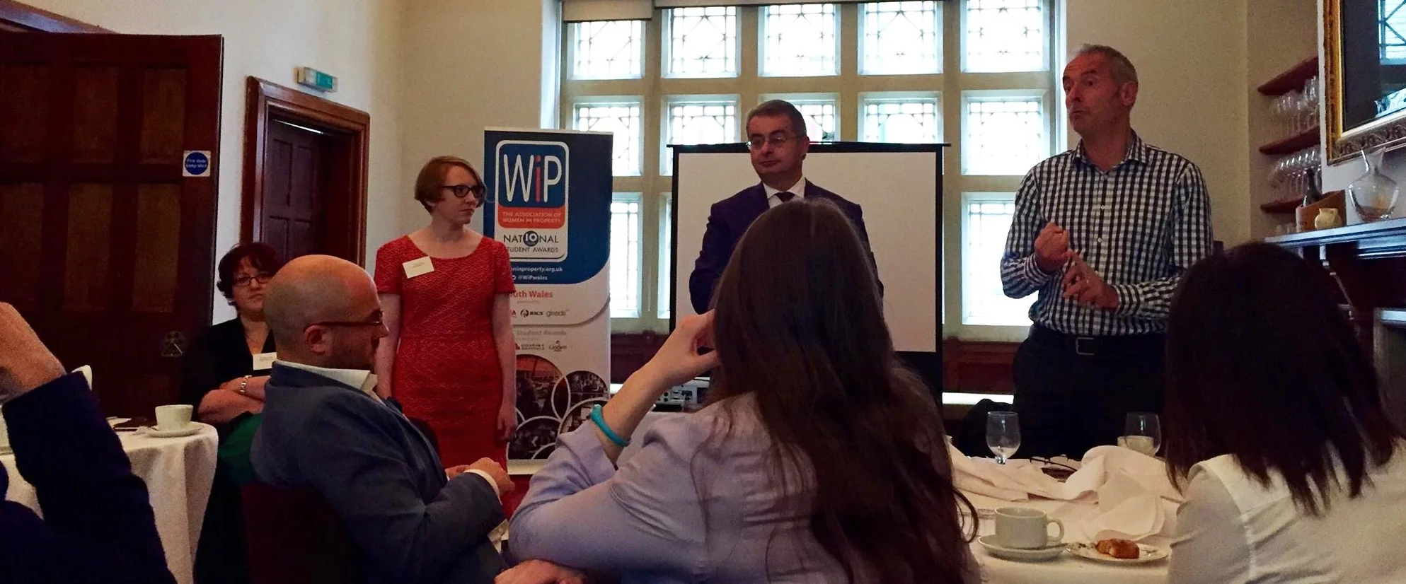 Event speakers: (L-R) Clare Jones, Cllr Michael Michael, and James Clemence