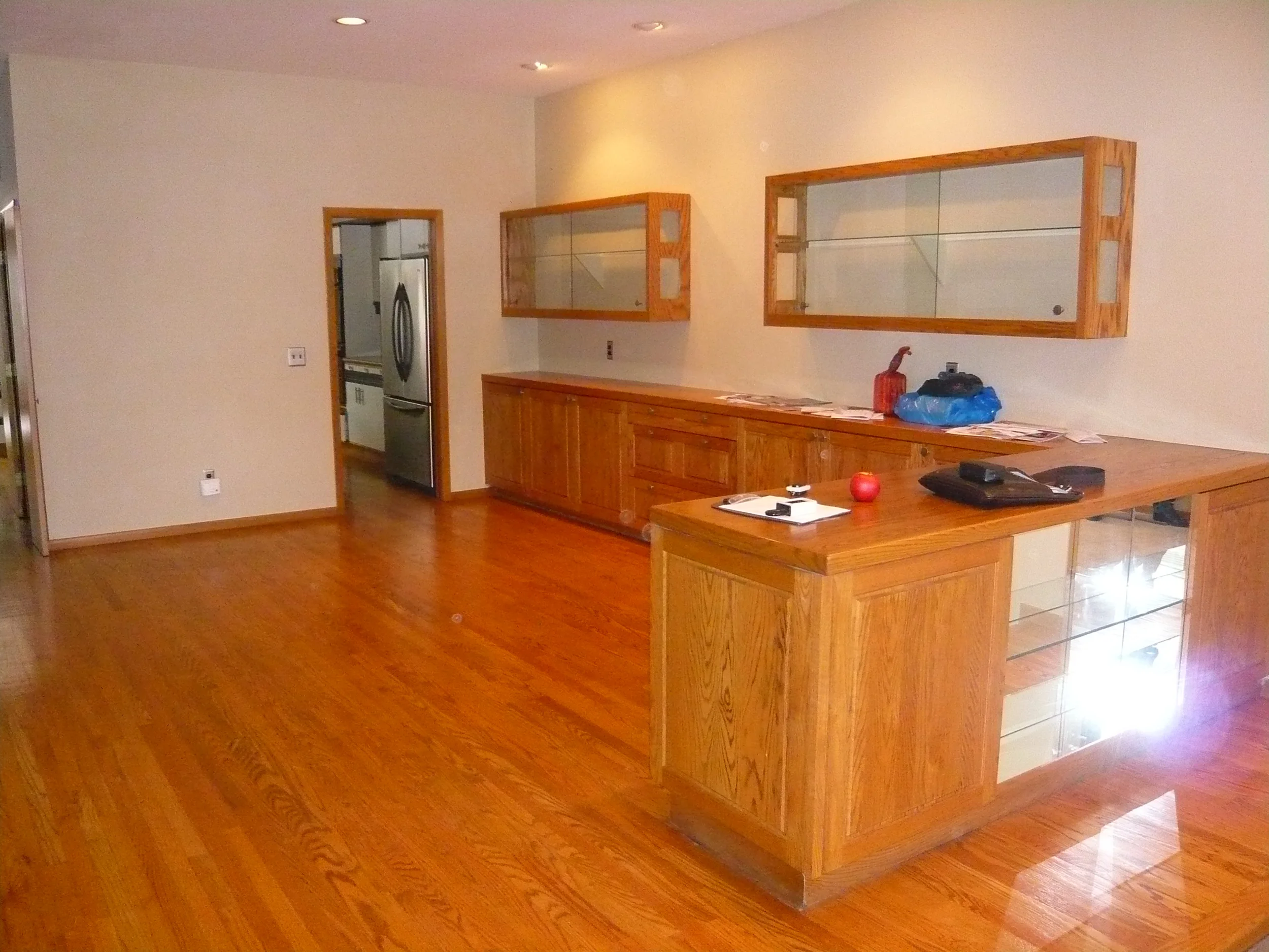 Dining and Living Area: Pre-renovation