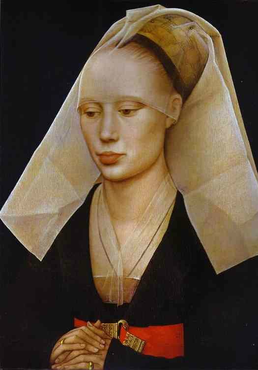 Rogier van der Weyden. Portrait of a Lady. c.1460. Note the thin brows, full lips and high forehead. HAWT! 