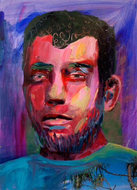The Collector, acrylic and collage on paper, 8 x 11 inches, 2014