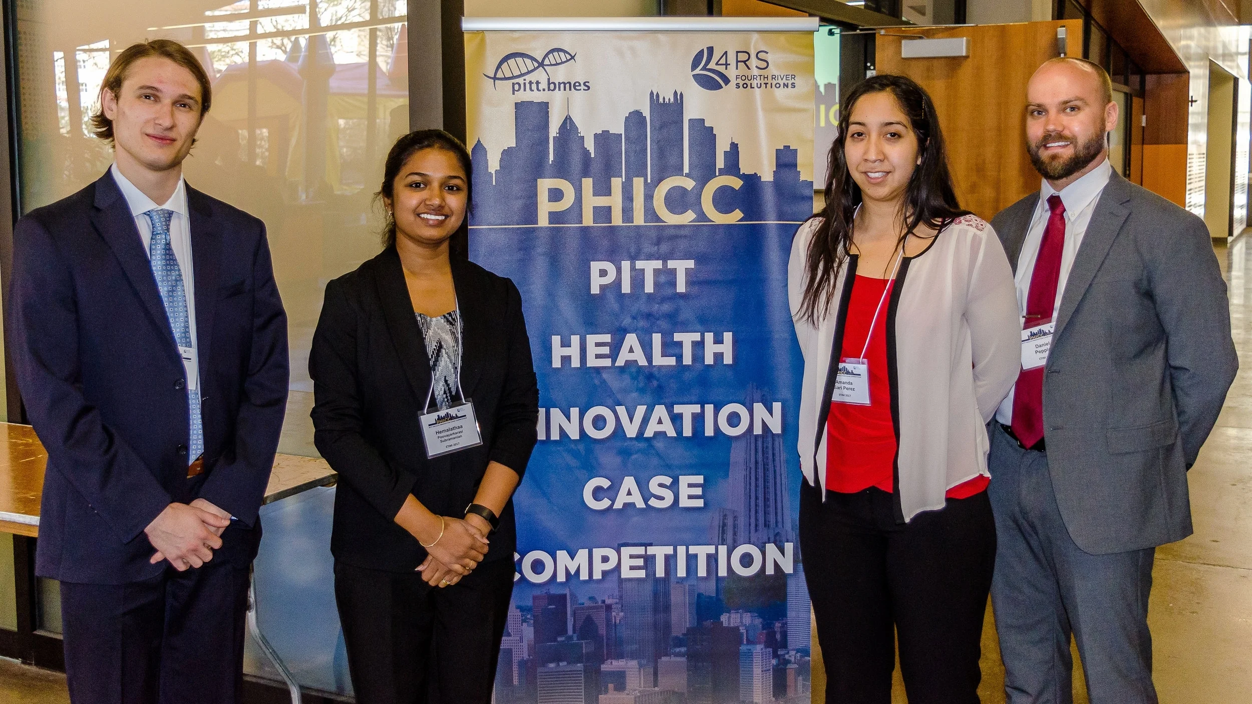 Finalist Team ETIM 2017 poses proudly in front of the PHICC banner.