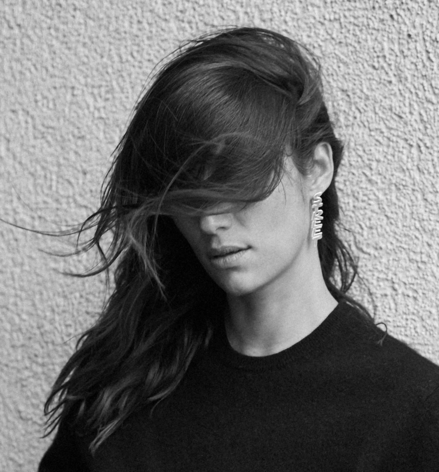 Melanie Winiger wearing the STREET SMART earrings