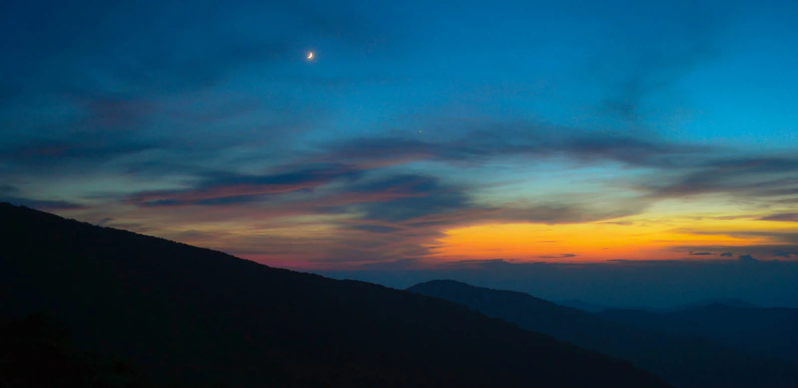 Moon and Planet
