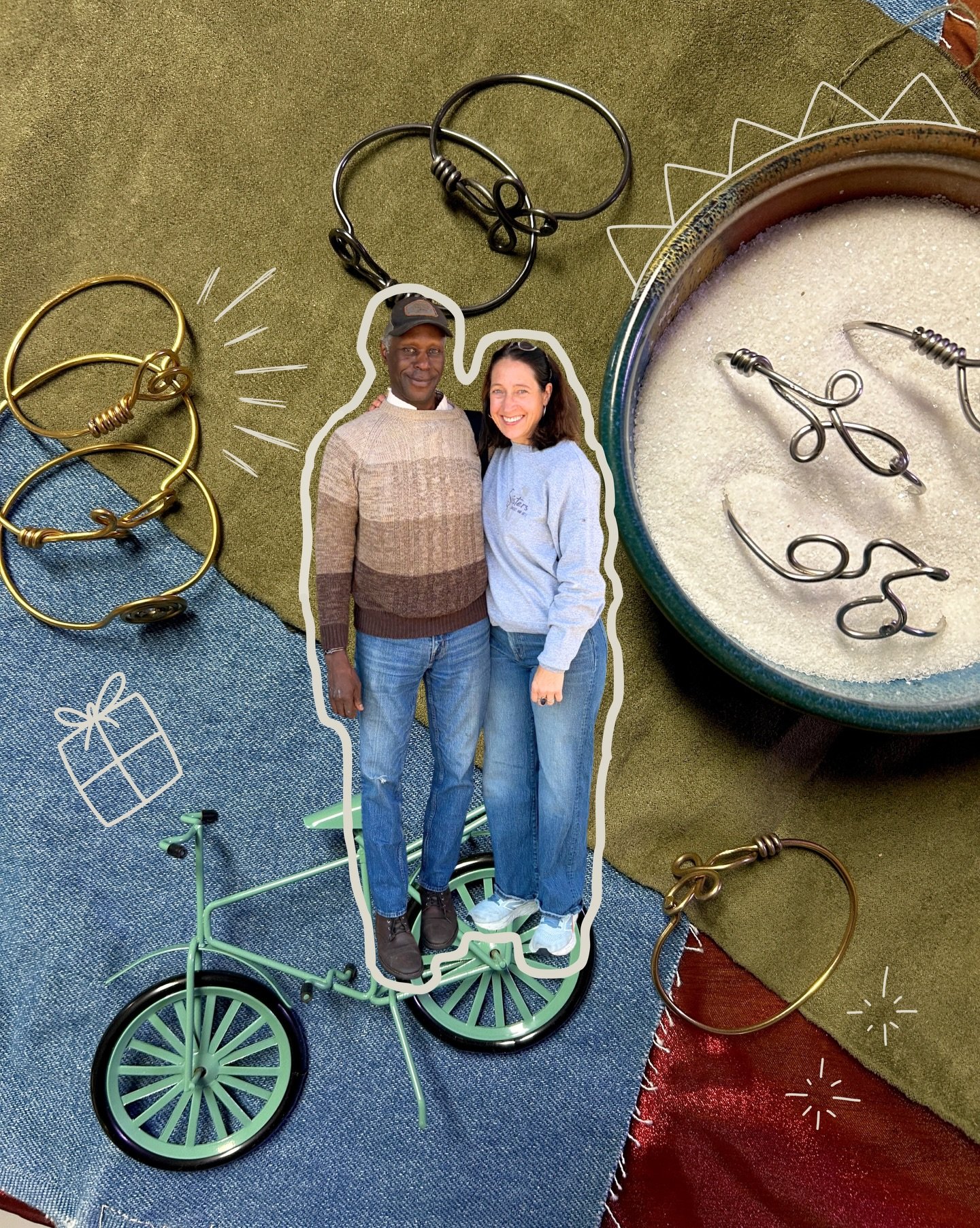 🎄⭐️Fundraiser for Robert Carter ⭐️🎄
Robert Carter is the artist behind our best-selling bike spoke bracelets. He crafts each bracelet by hand, using specialized tools to shape and manipulate the stainless-steel bike spokes into unique designs and s