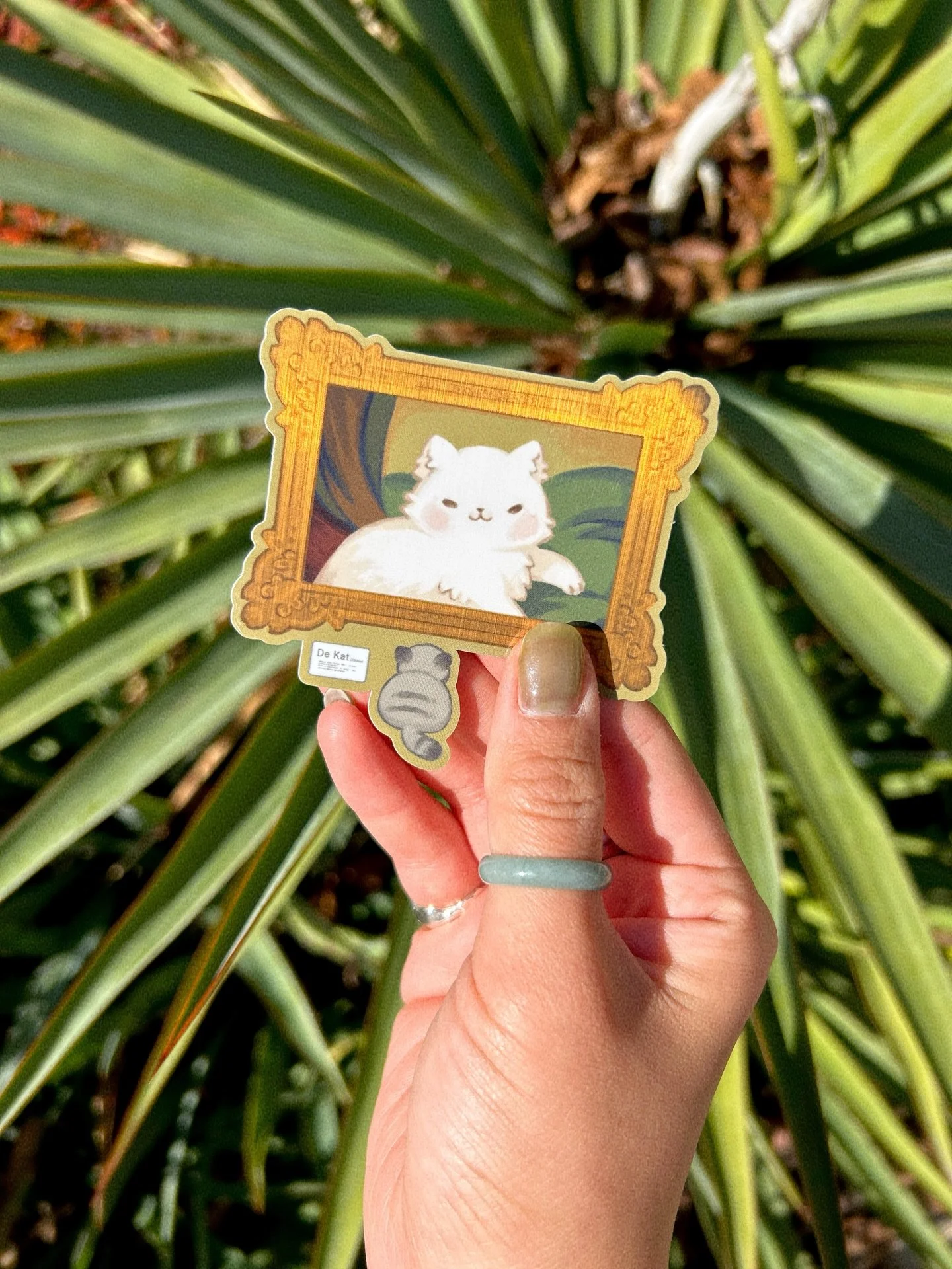 The cutest vinyl stickers from @thousandskies <3 The &ldquo;Meowster Piece&rdquo; is definitely our favorite. Come in until 7pm to pick one out! 🎀