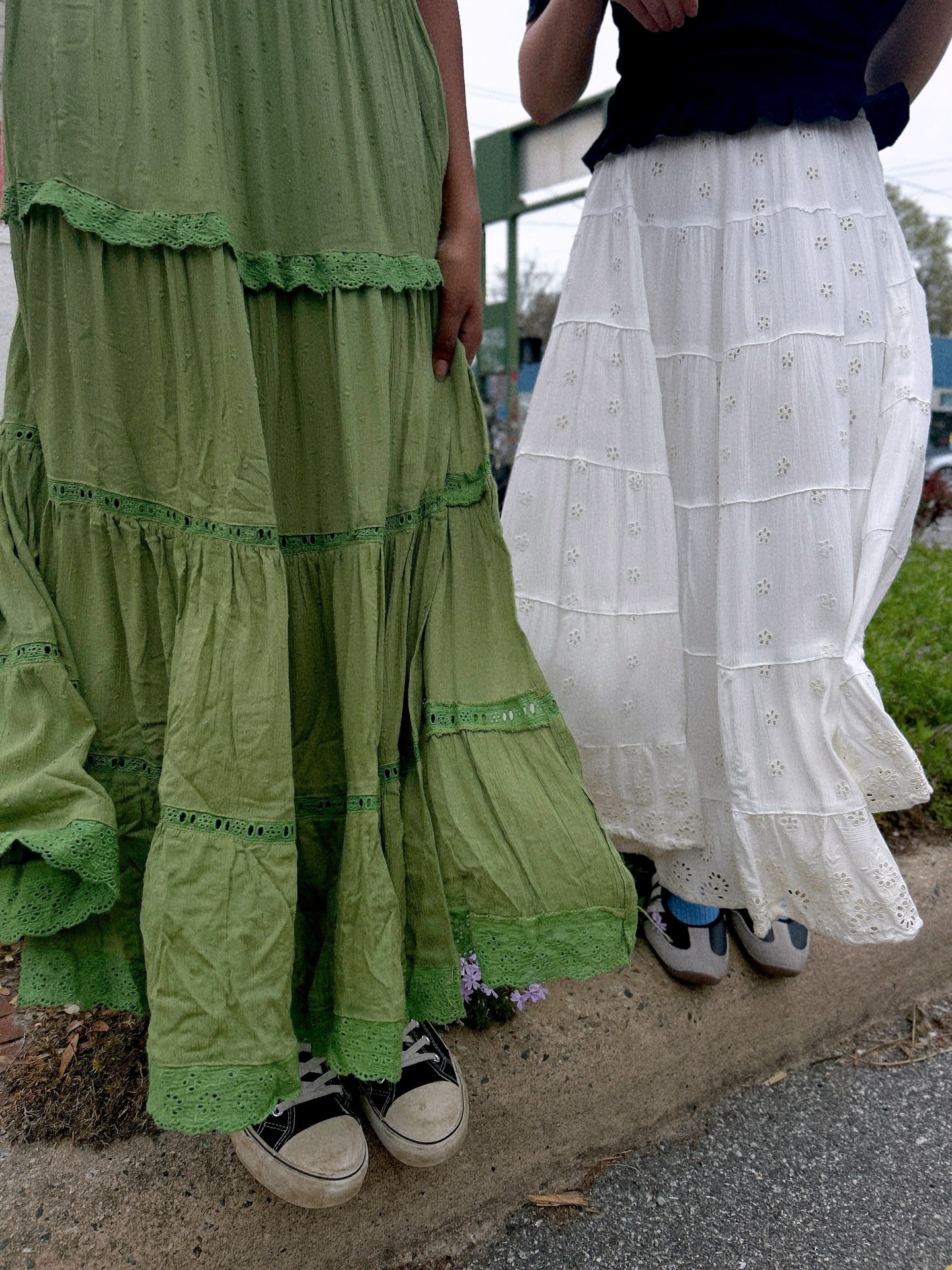 new skirts for spring!! 🤍🌿
we&rsquo;re open until 7pm today!
