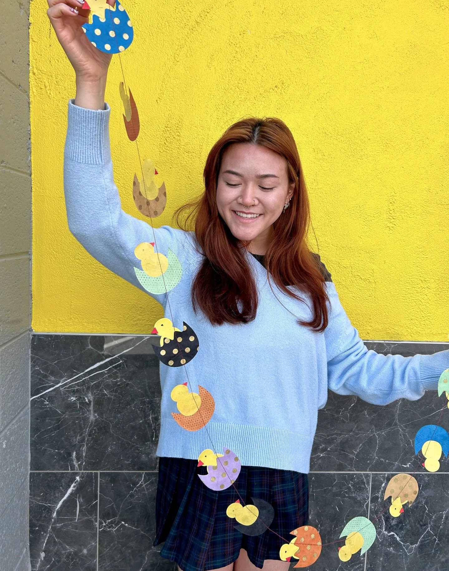 Easter is soon and we have the cutest handcrafted paper garlands! 🐣 Grab one before Sunday for $5!🐥