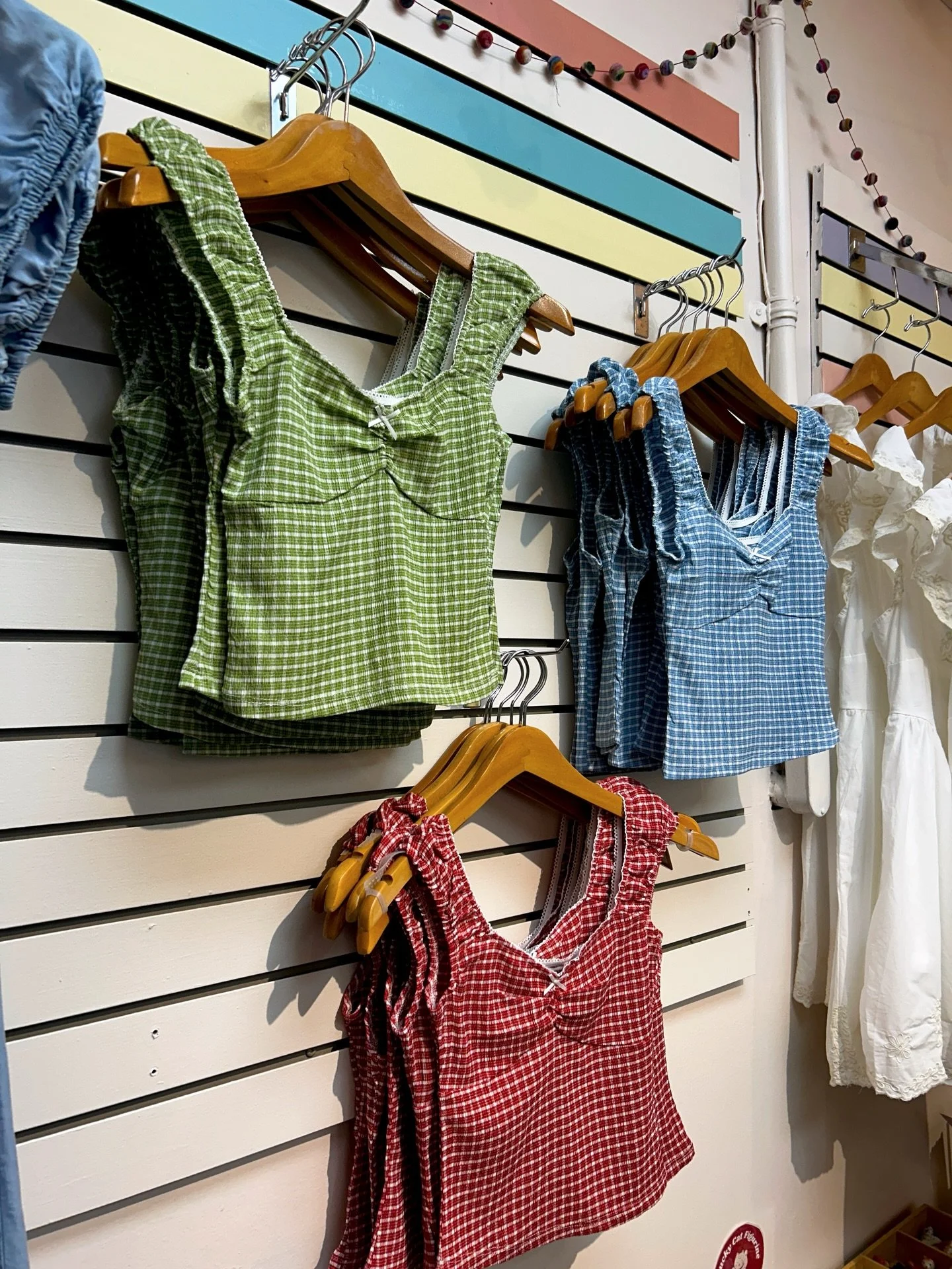 new clothing refresh! 💚💙&hearts;️
stop by today until 7pm!