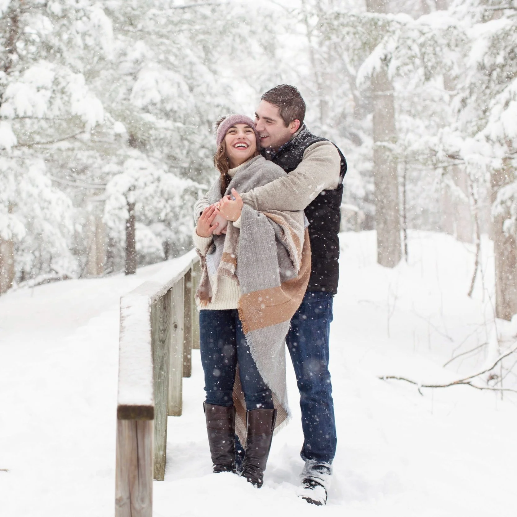 Johnny &amp; Stephanie | Toronto Winter Engagement Session