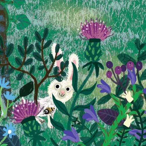 Peekaboo! Working very hard on a search and find book. This is a little detail. 

Nice weekend everyone! 

#searchandfind #illustration #illustratorsoninstagram #forestbynight #forest #bunny #littlecreatures #childrensbook #boardbook @rebopublishers